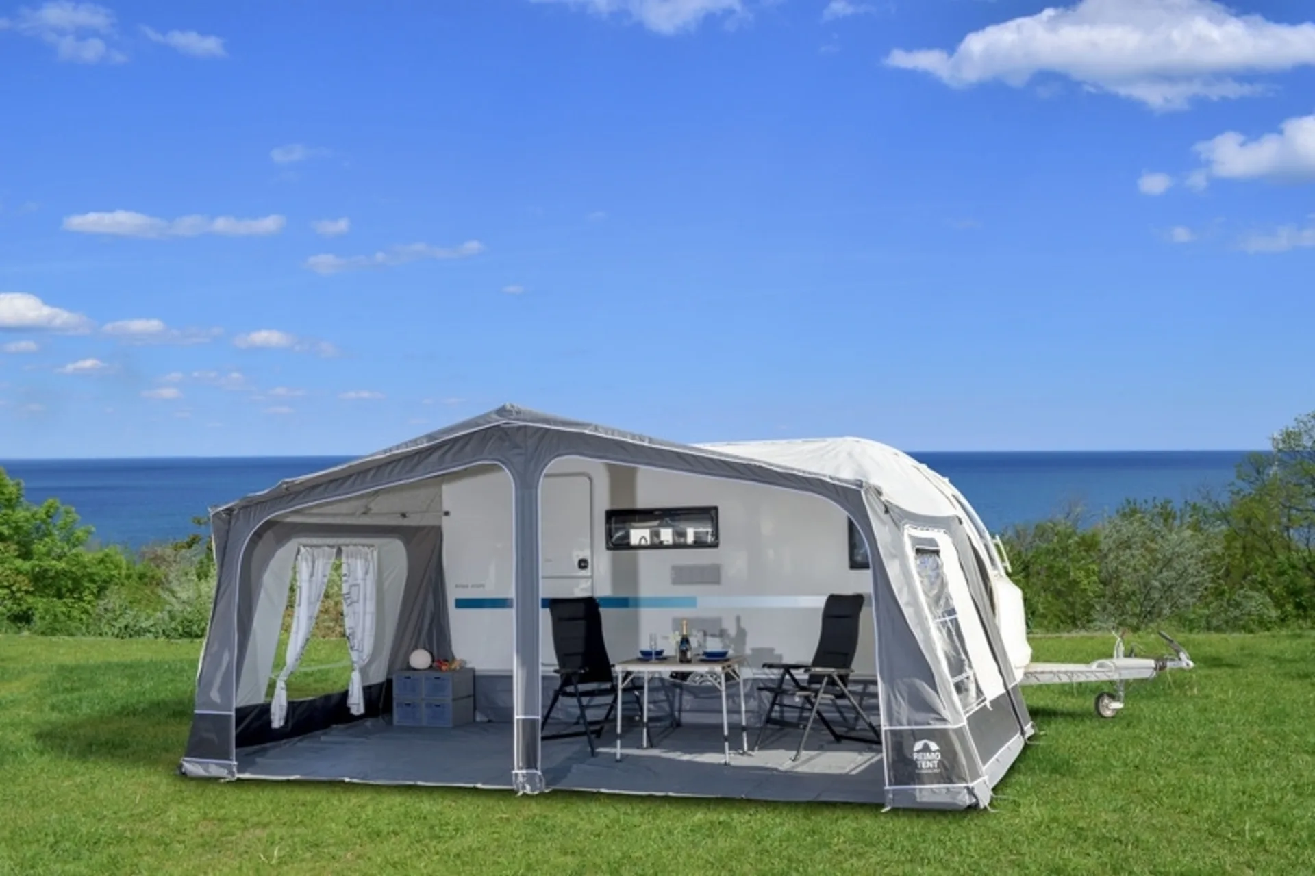 Wohnwagen-Vorzelt PALERMO Größe 15 - mit Umlaufmaß (1001-1025cm)