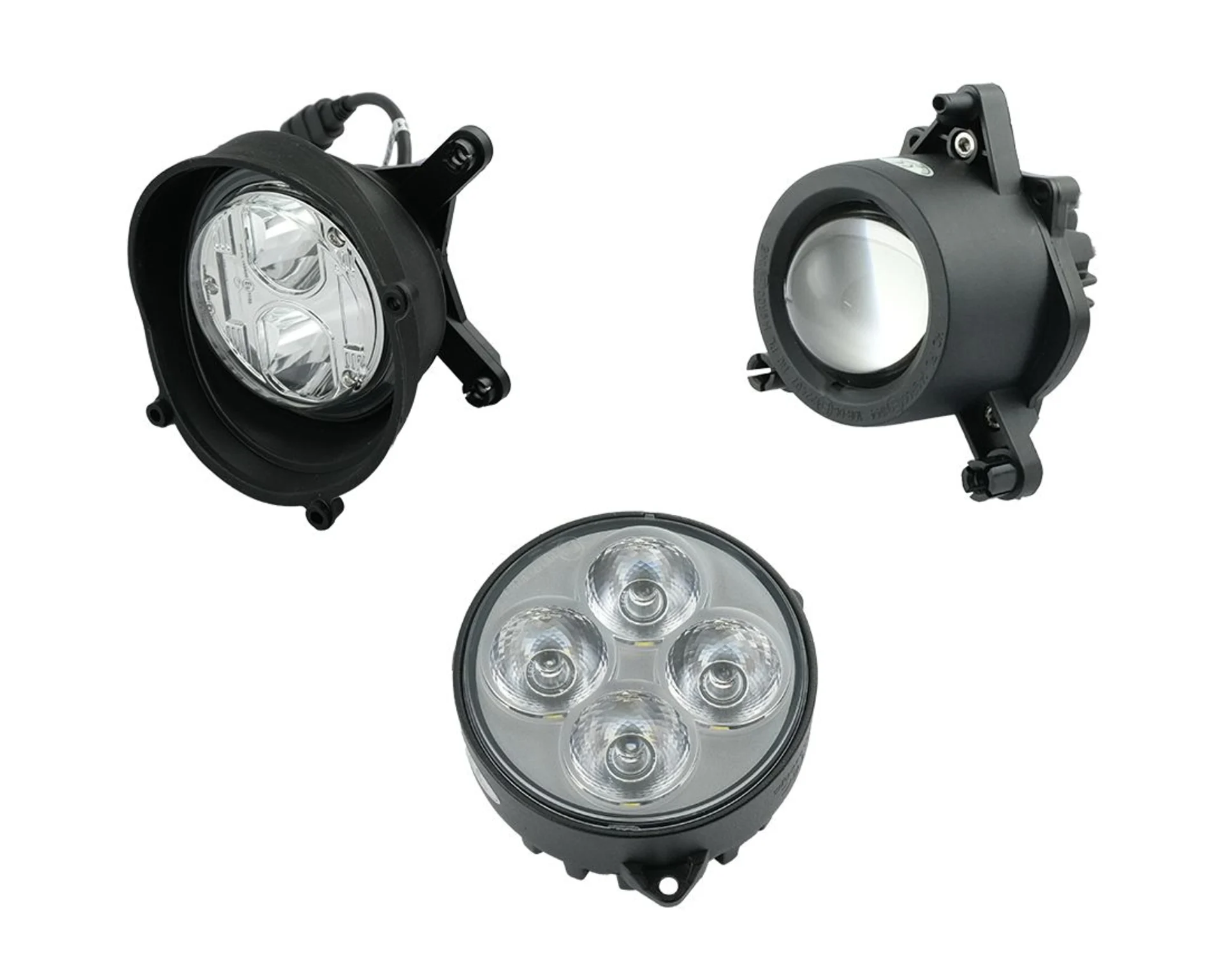 LED Einbauscheinwerfer Set für John Deere 6R/M Plug & Play für Halogenersatz Haubeneinbau