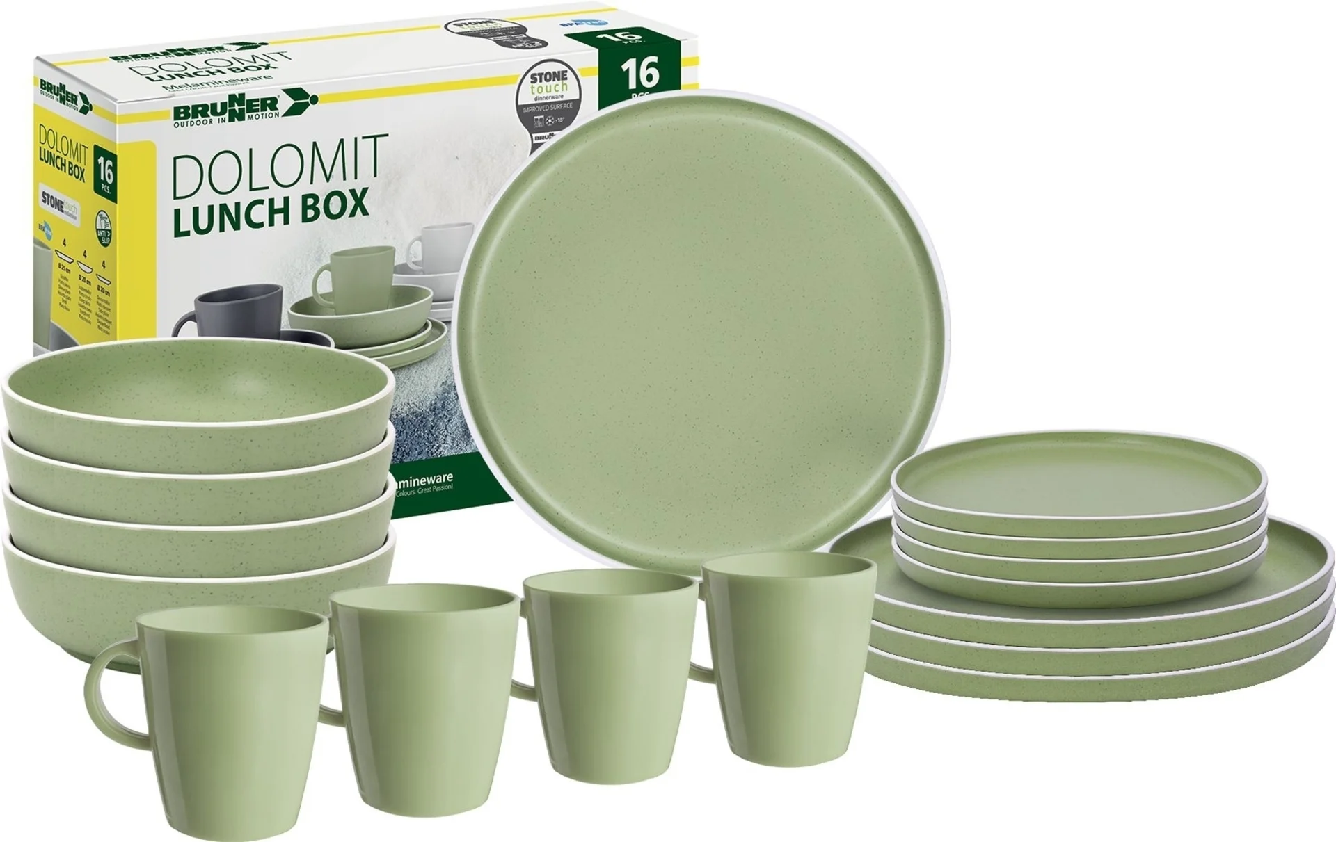 Lunch Box Dolomit Green