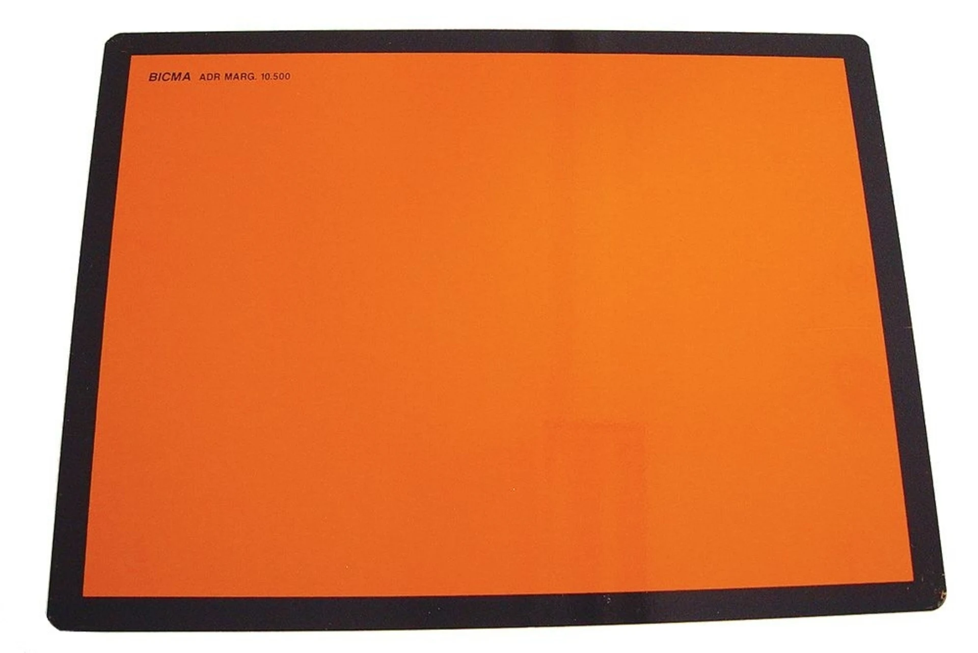 ADR/GGVS Gefahrenguttafel verzinkt 400x300x0,8mm, orange Rand schwarz
