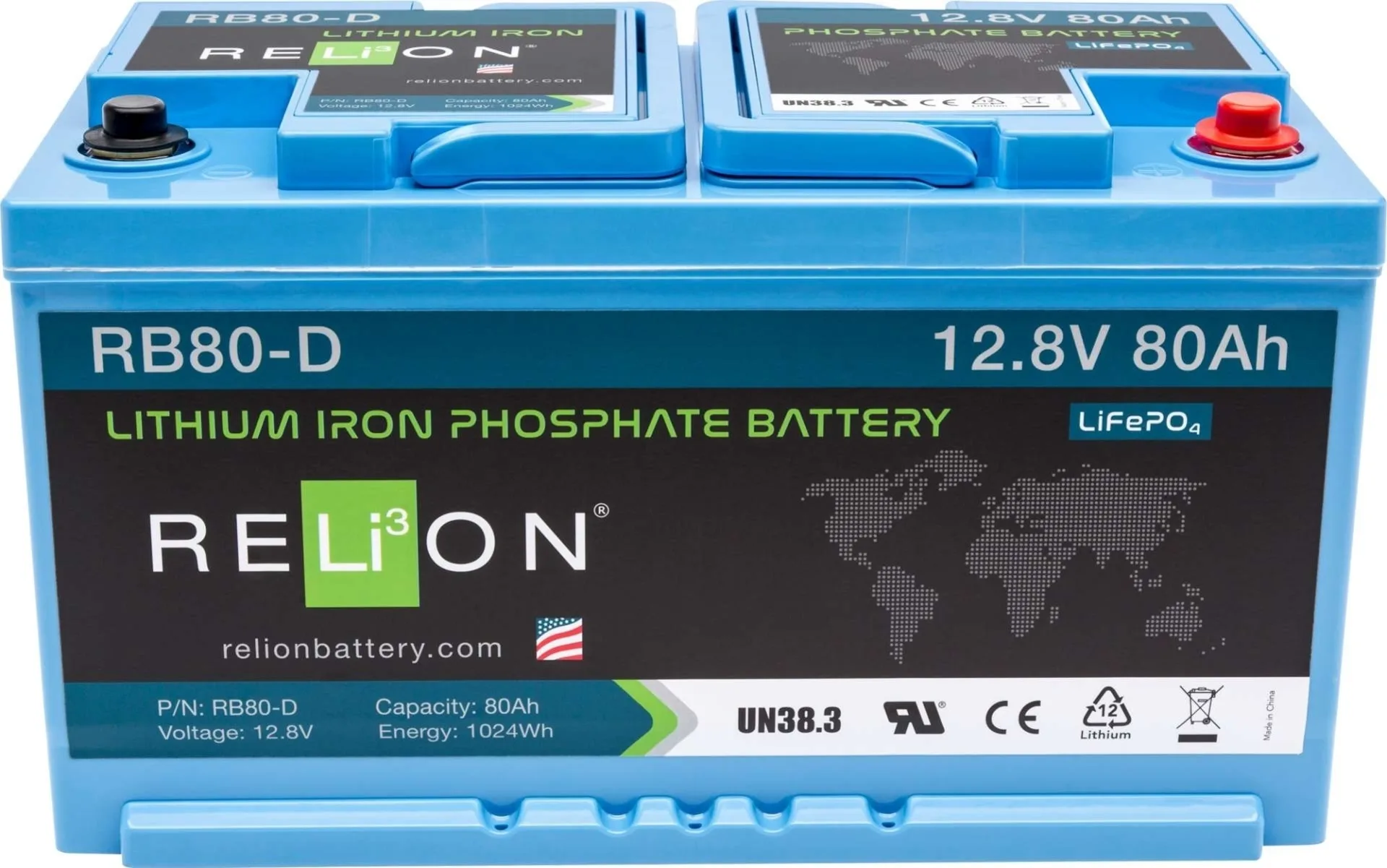 Batterie au lithium-ion Relion 12 V / 80 Ah
