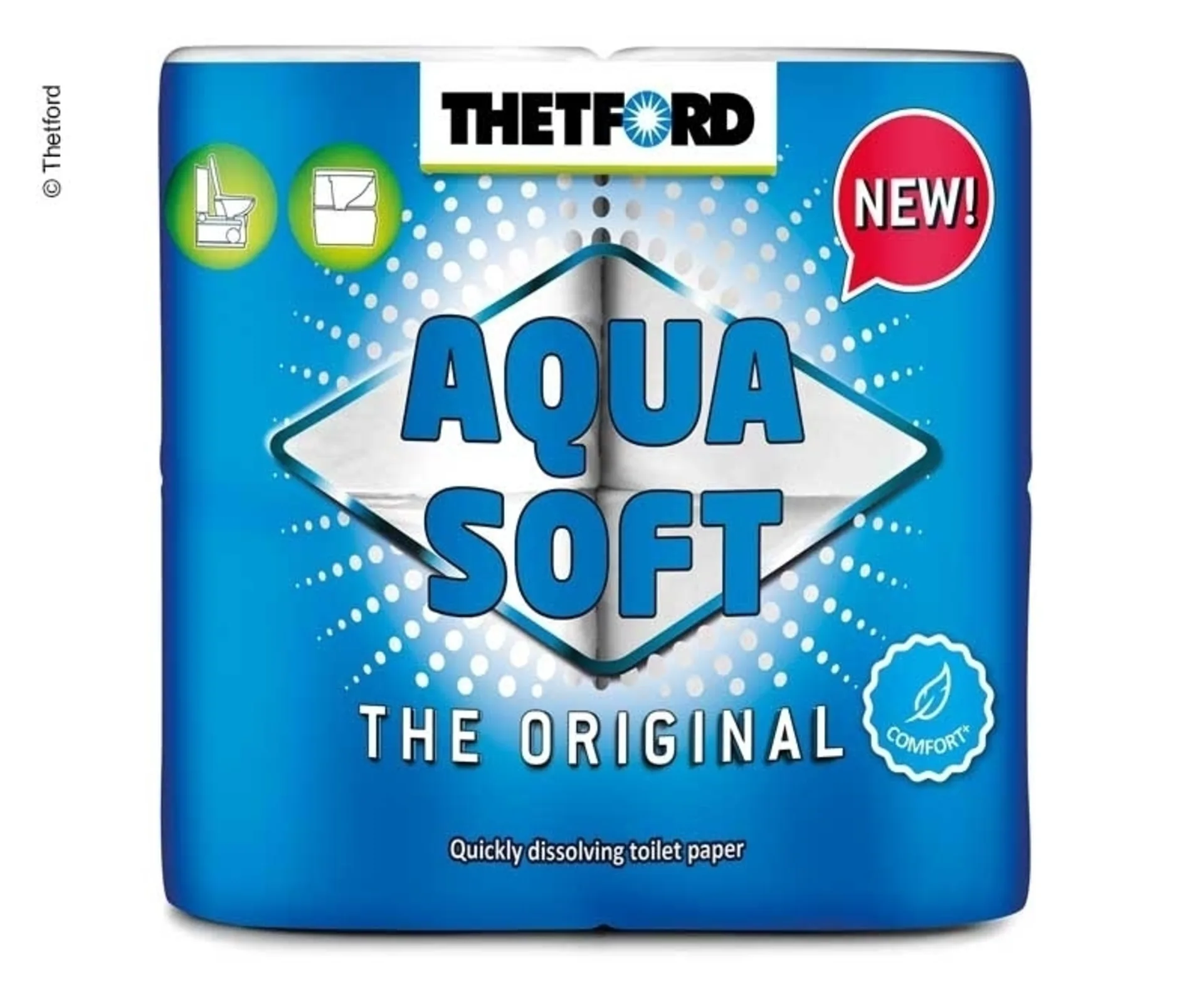 Thetford Aqua Soft ComfortPlus Toilettenpapier 4 Rollen