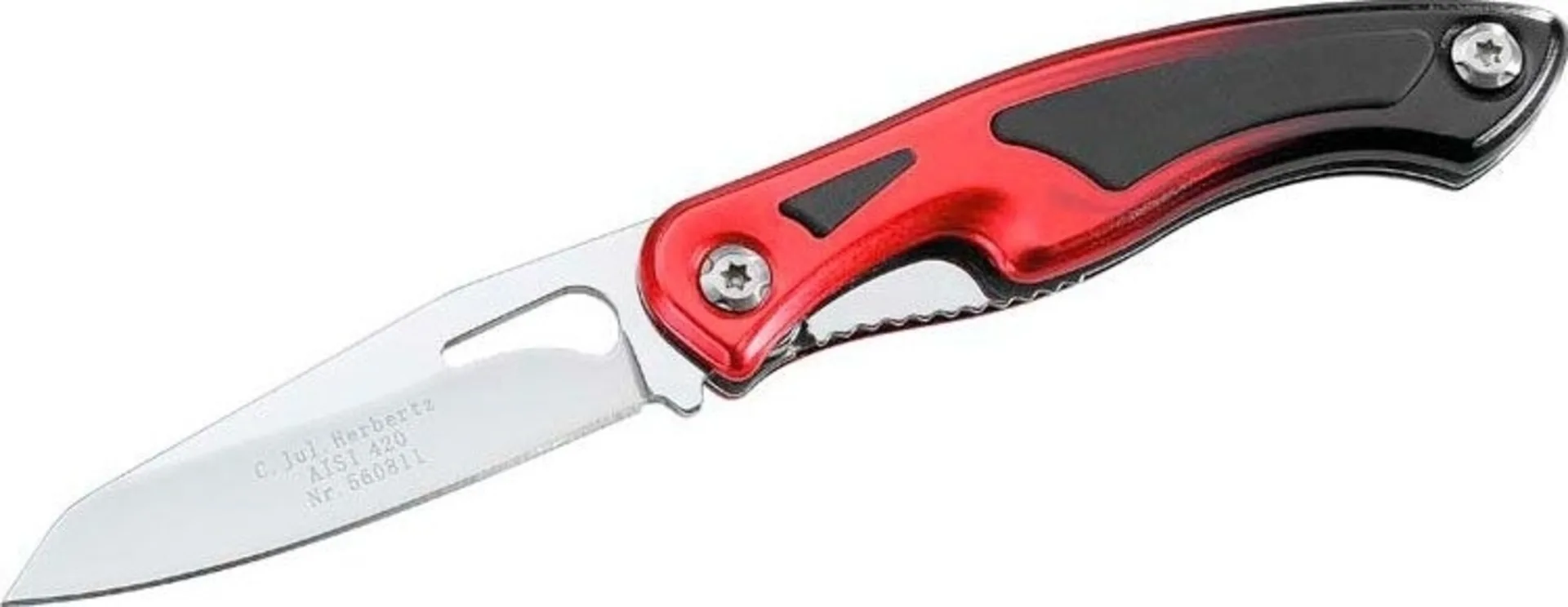 Herbertz Taschenmesser rot-schwarz