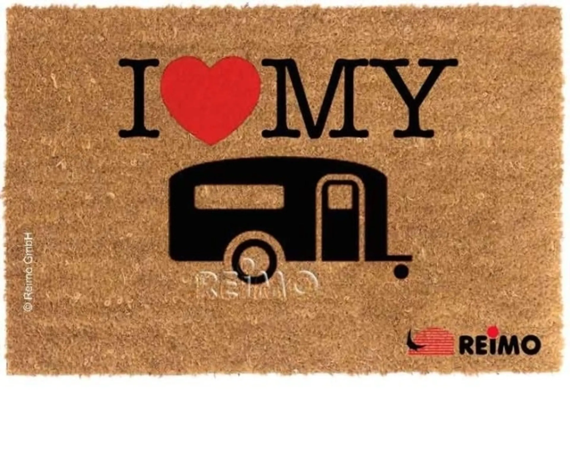 Kokosmatte 50x25cm - mit Druck "Caravan"