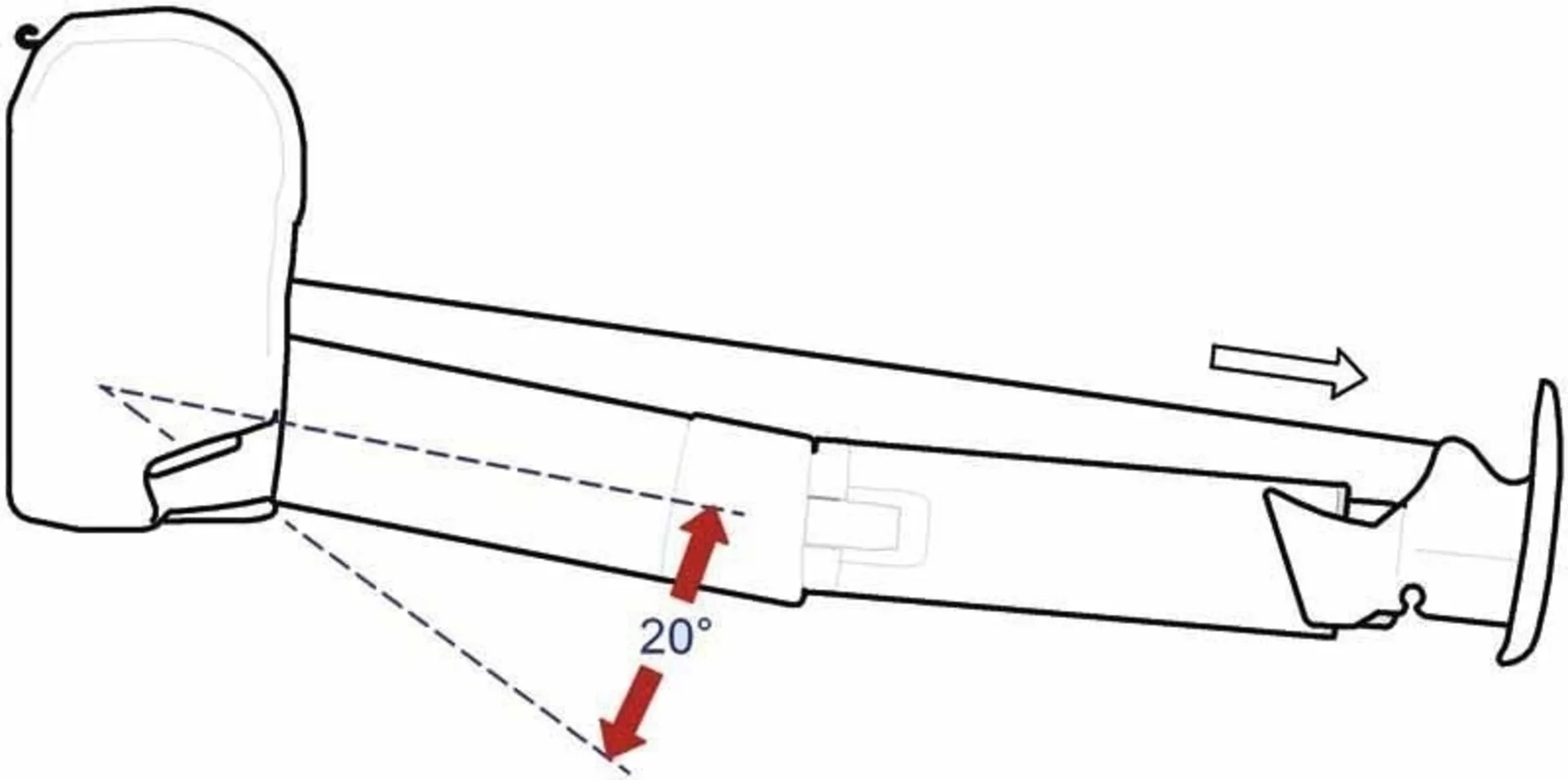 Gelenkarmmarkise Mark,O 8000 in Blau mit 4m Ausladung und passender Thule Omnistor 8000 Seitenwandmarkise (4.00 m - 6.00 m)