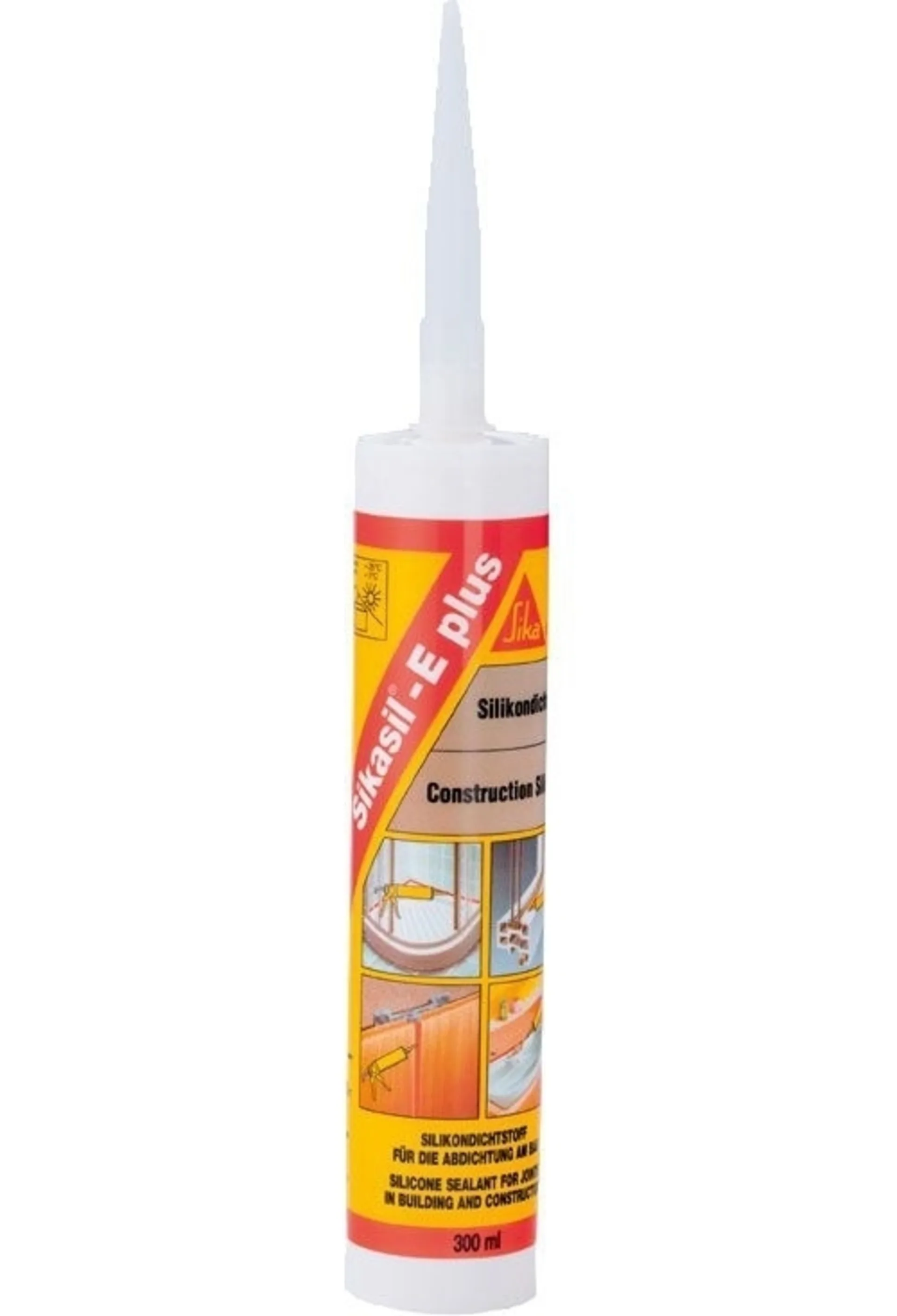 Sikasil E Plus mastic d'étanchéité 300 ml