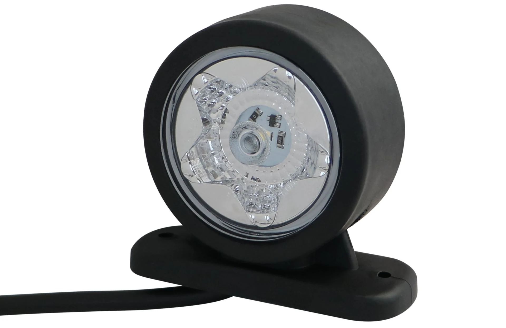 WAS - LED-Umrissleuchte STAR 12/24 V L/R 75 x 68 mm, IP68, Kabel 1’500 mm