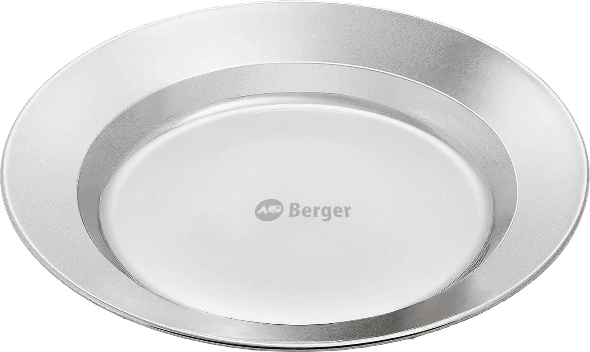 Berger Assiette en acier inoxydable