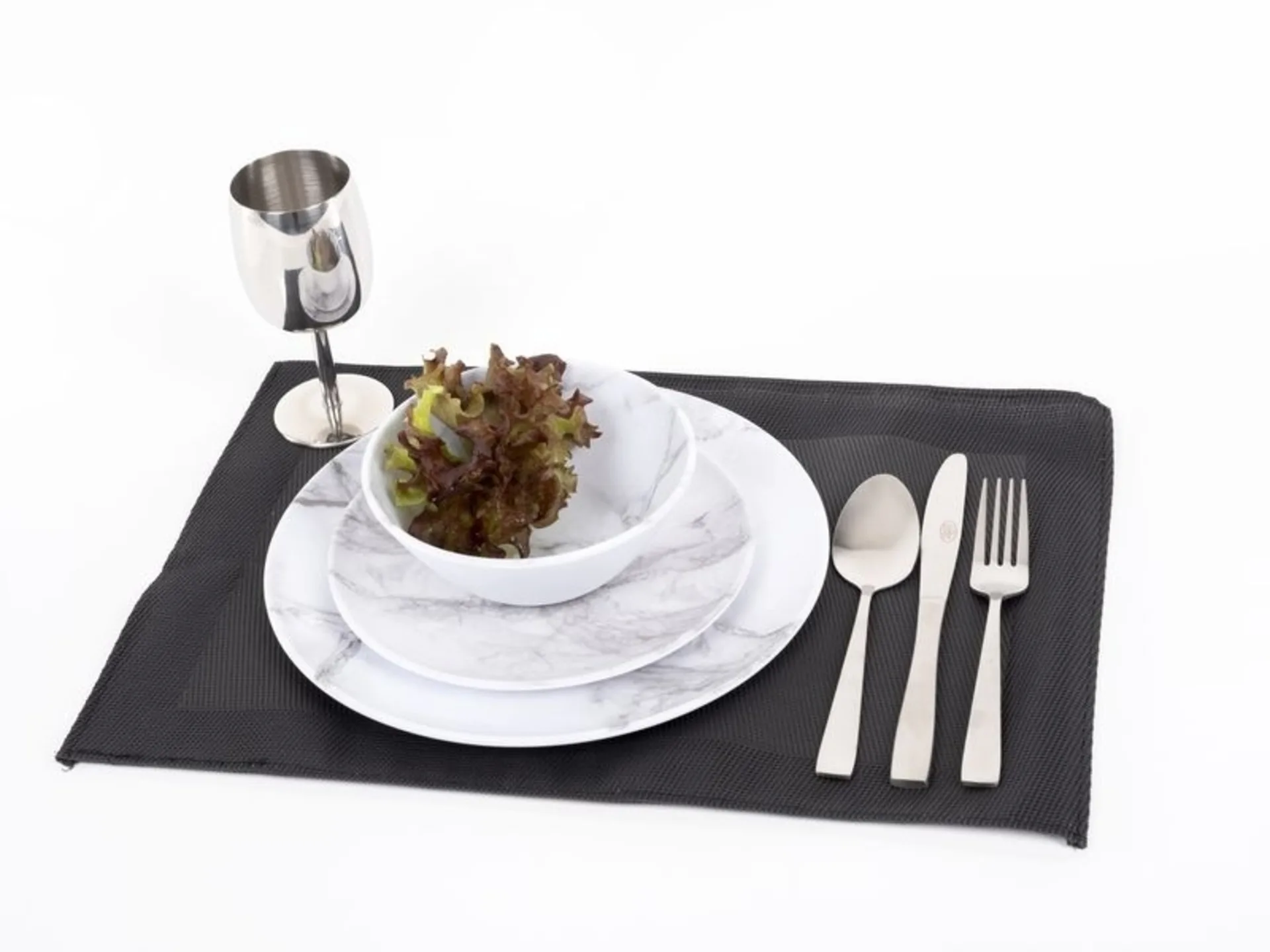 Set de table en PVC Camp4 30x45 cm - set de 2 sets de table, orange