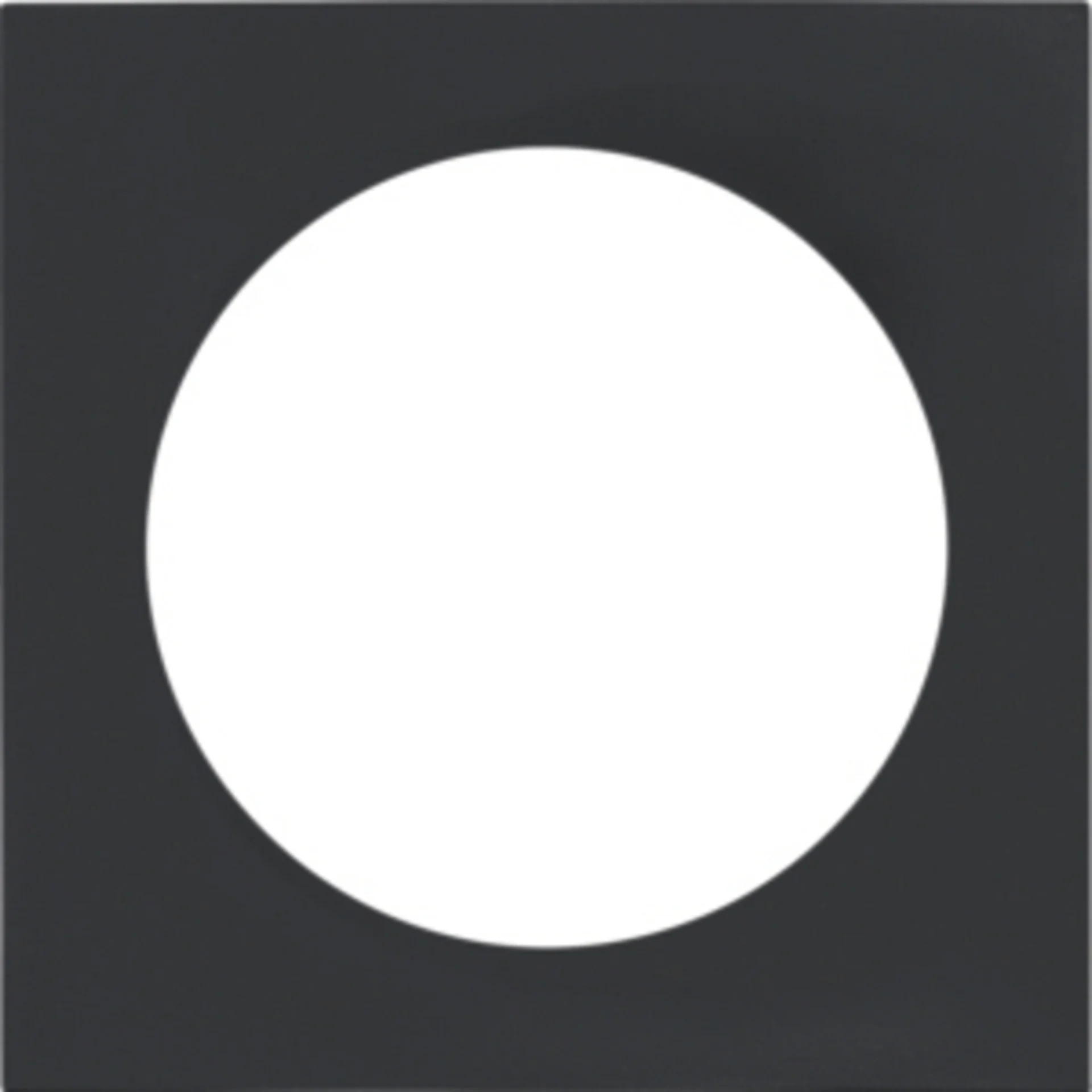 Berker INTEGRO Pure cadre simple en noir granit mat
