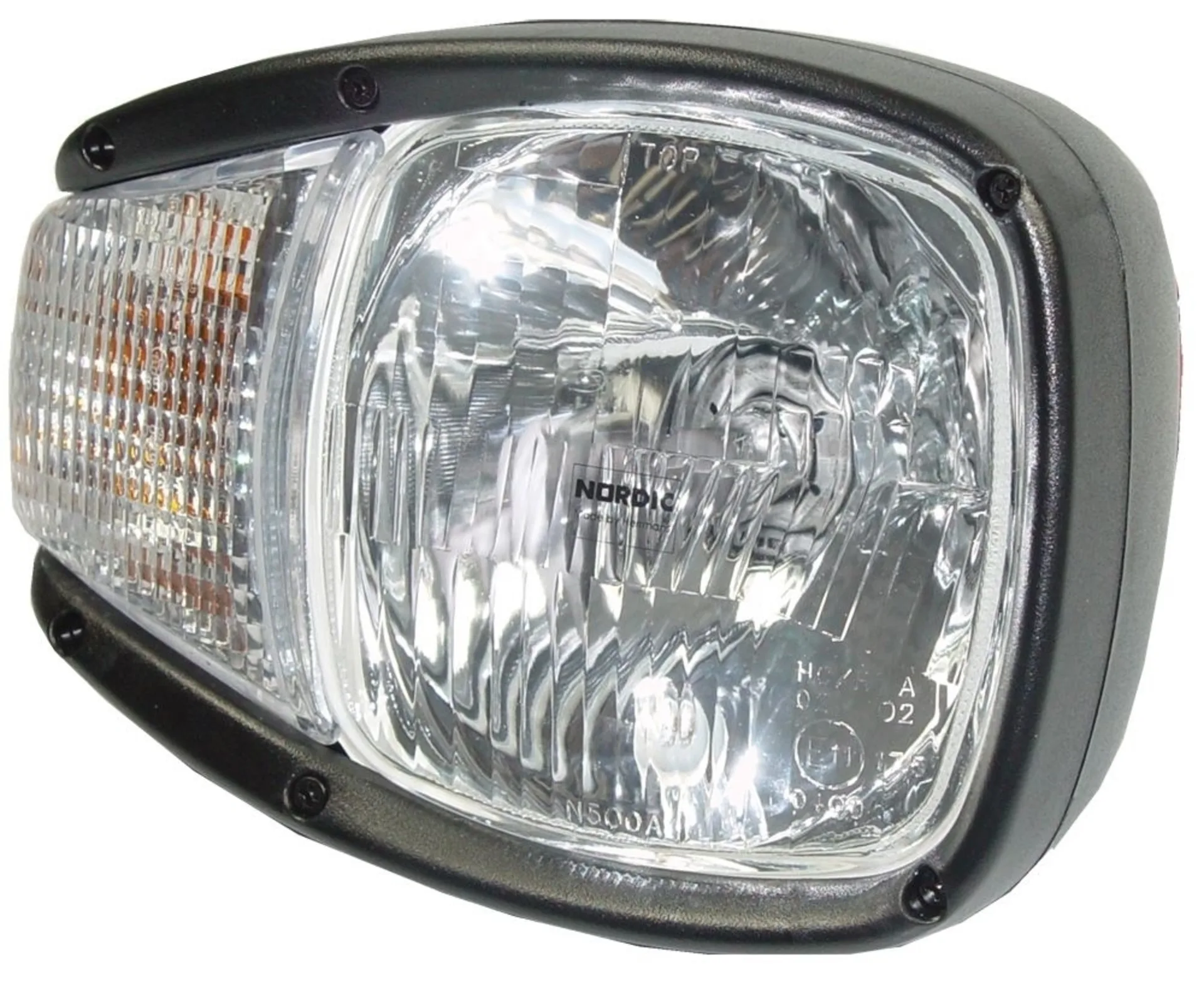 Nordic N500 AEBI Hauptscheinwerfer H4 rechts 230 x 160 x 150 mm, Halogen mit Blinker