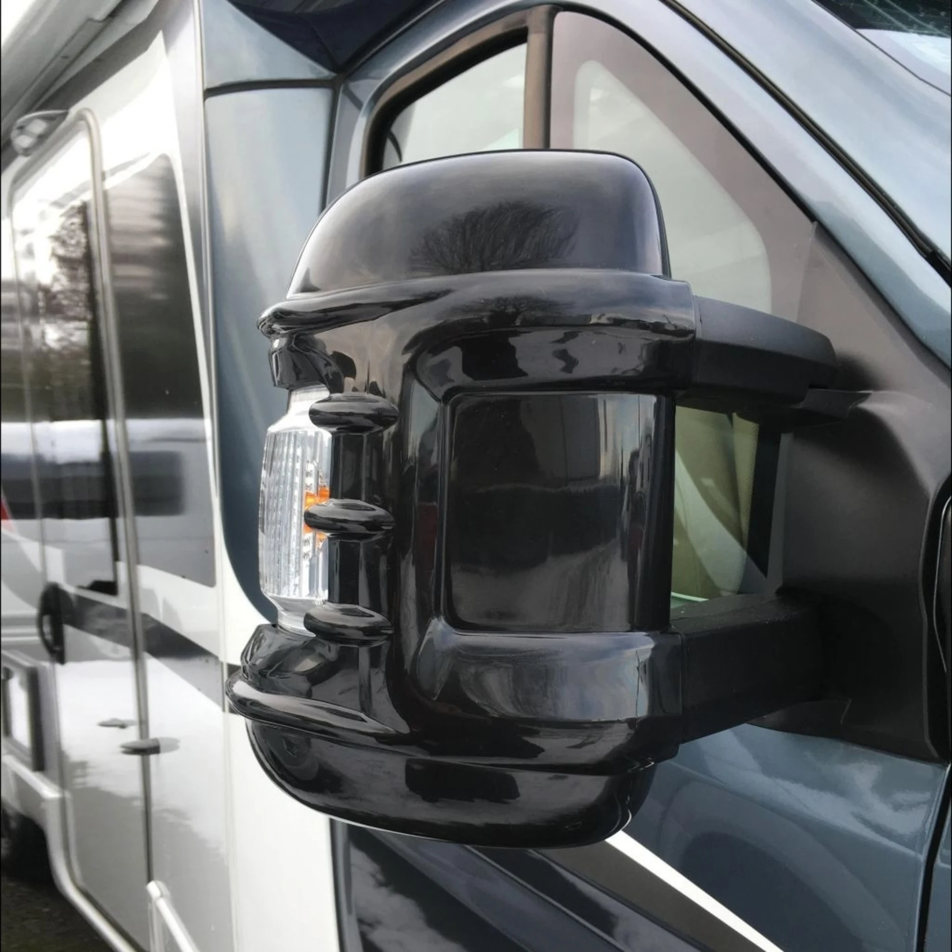 Spiegelschutz schwarz, für Fiat Ducato ab 2007