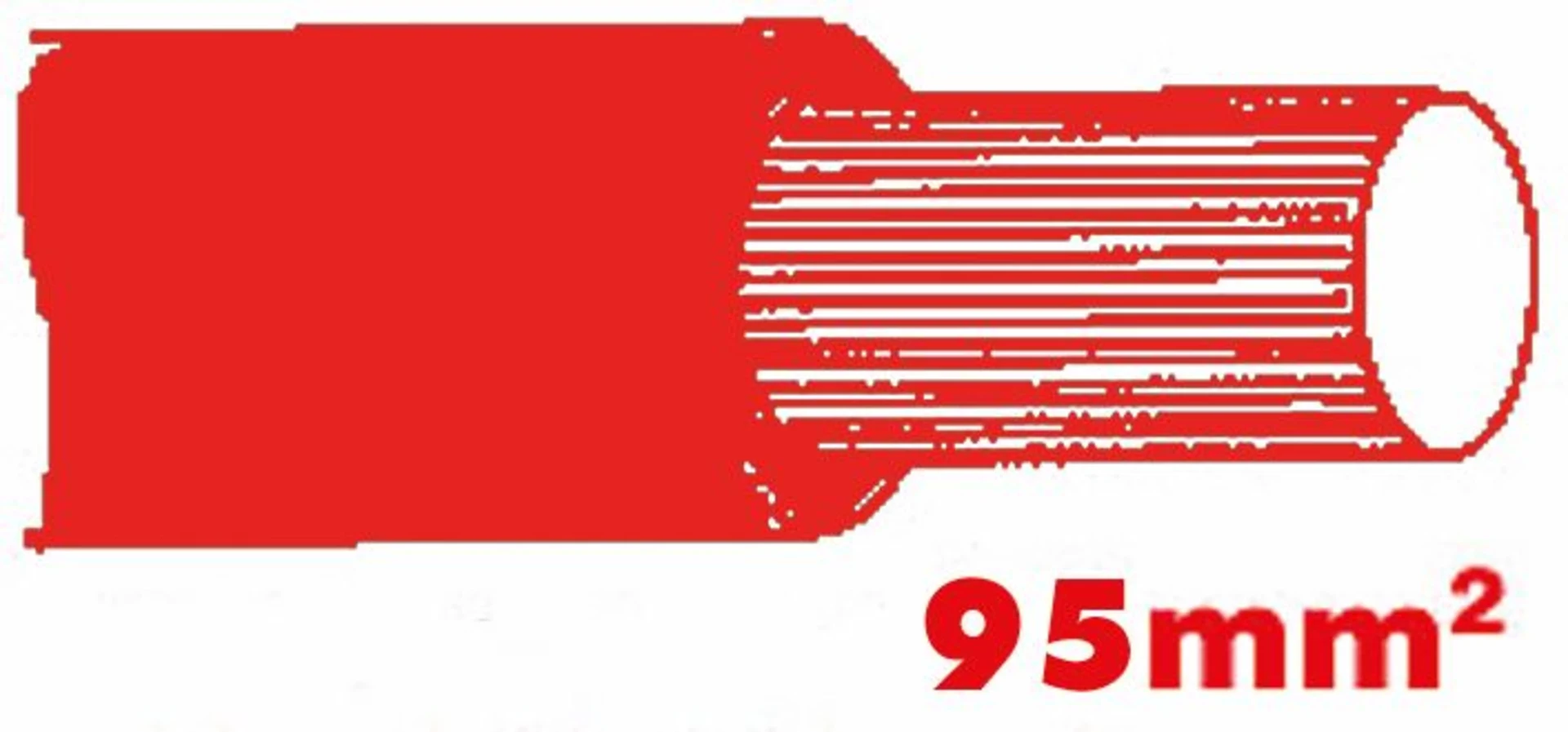 Anlasserkabel hochflexibel 95 mm2 rot ** lieferbare Längen: 5, 10, 15, 20, 25 m **