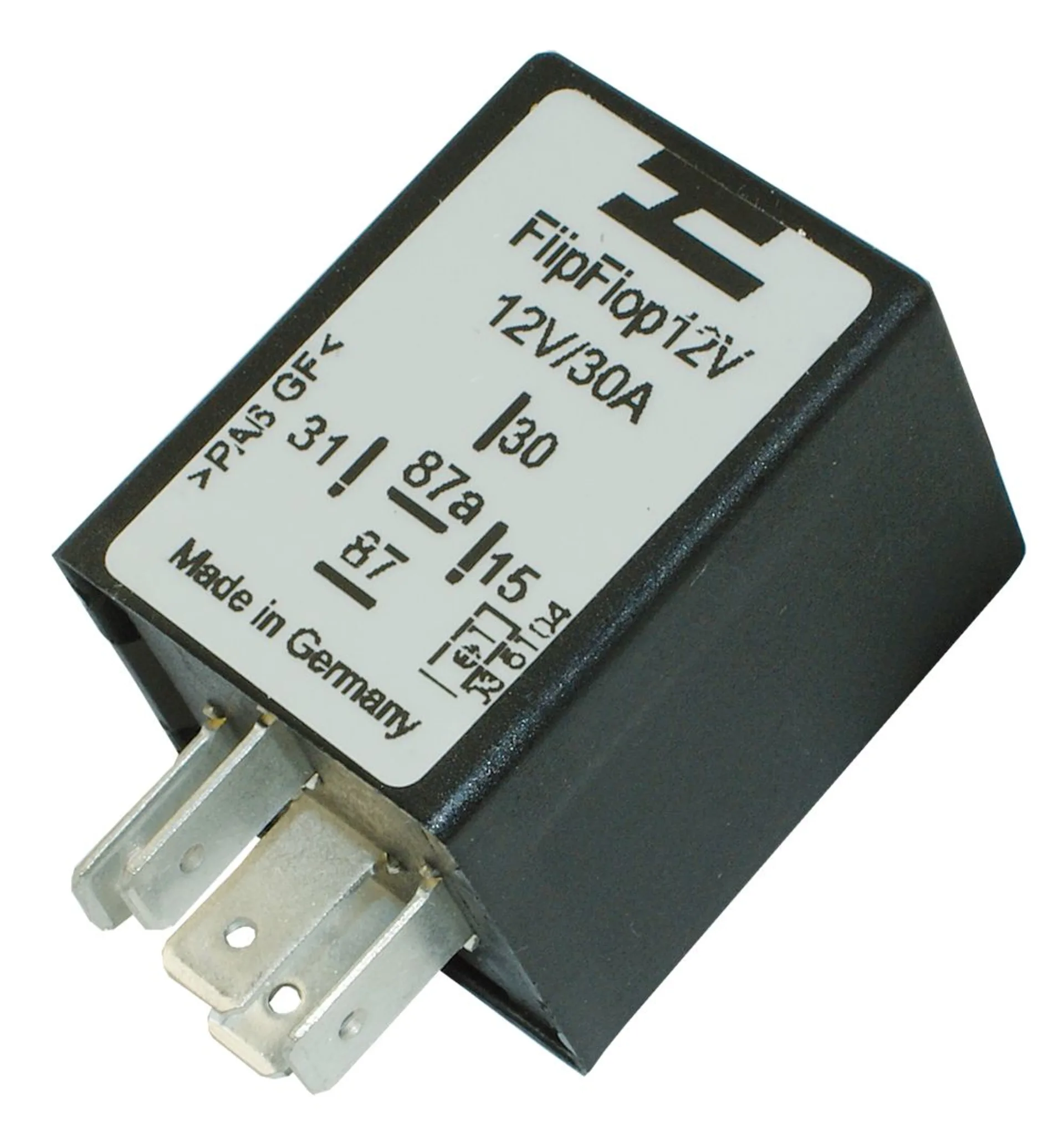 Flip-Flop-Schritt-Relais 12V 30/20Amp. Flip-Flop 12V 30/20Amp., elektronisch