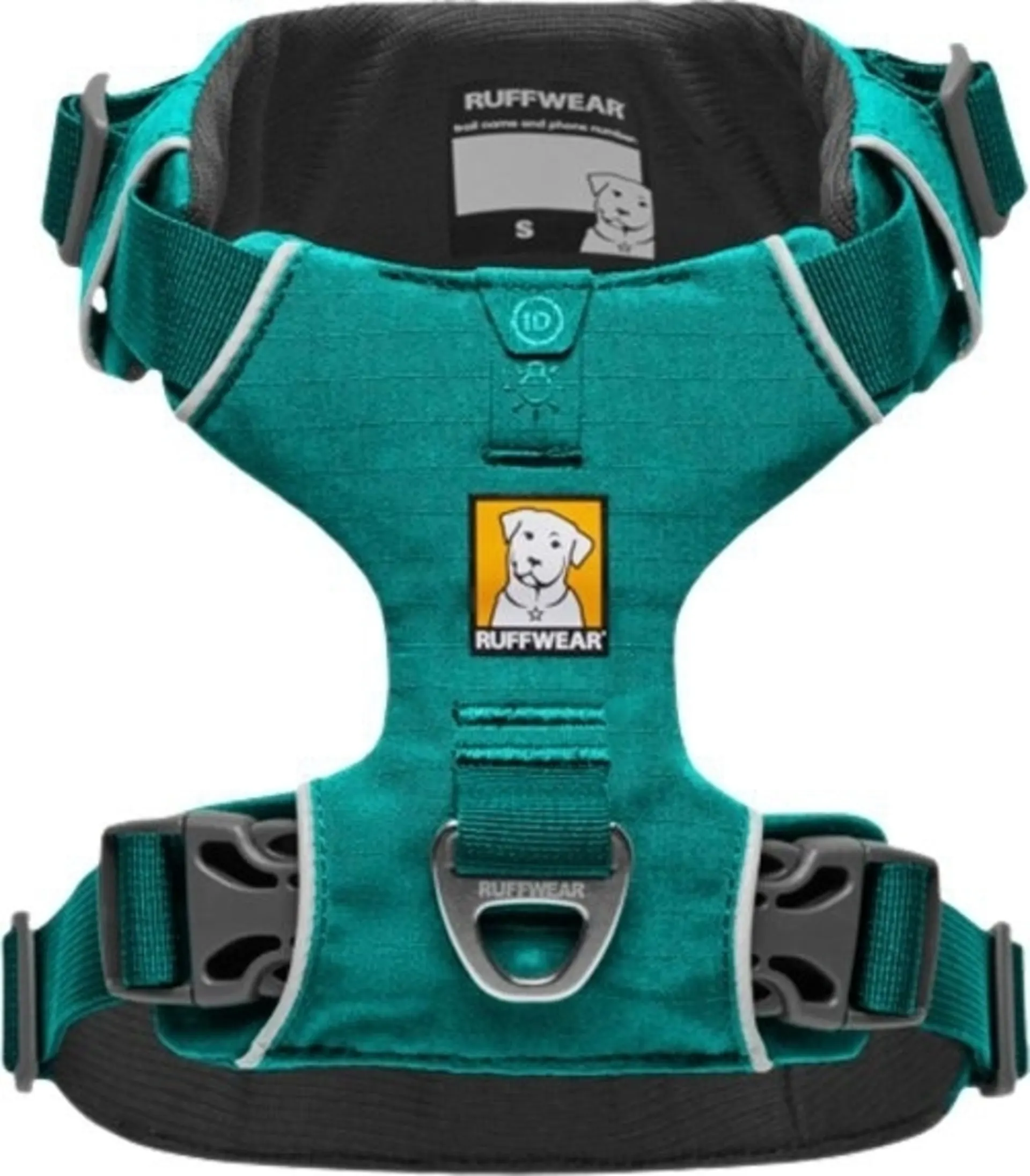 Ruffwear Front Range harnais rembourré pour chien Aurora Teal L/XL