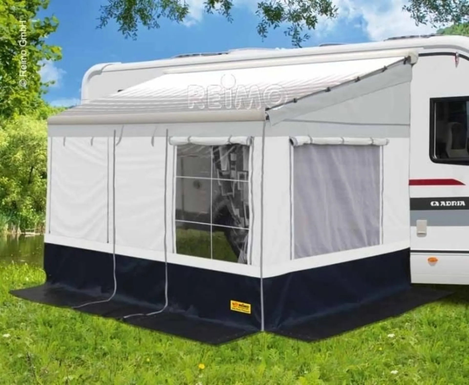 Markisenzelt Villa Store Premium, Länge 4,0m, schw