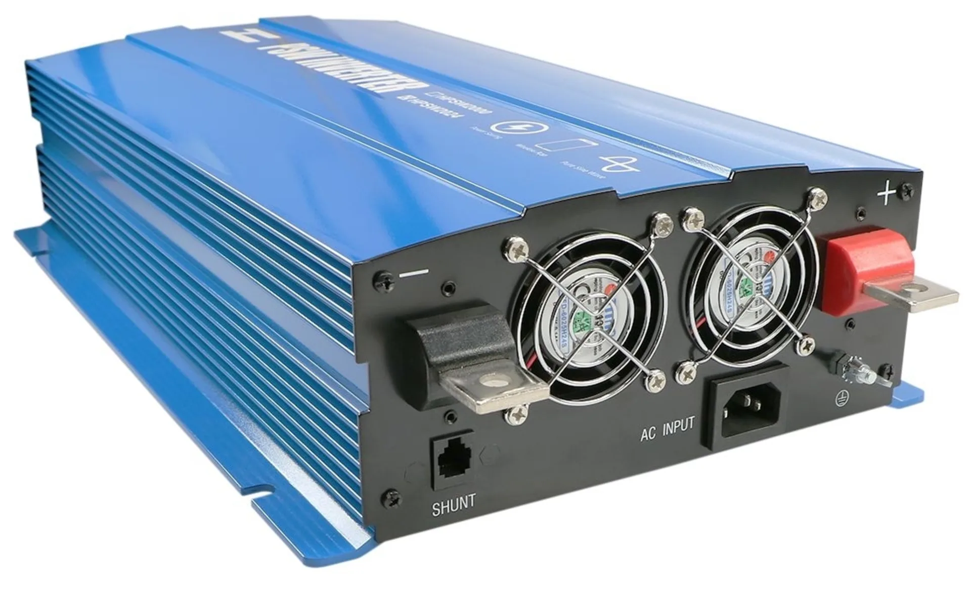 Sinus-Wechselrichter mit LCD Display 24 -> 230 V 2’000 W 400 x 247 x 100 mm, reine Sinuswelle Sinus-Wechselrichter mit LCD Display 24 -> 230 V 2’000 W 400 x 247 x 100 mm, reine Sinuswelle