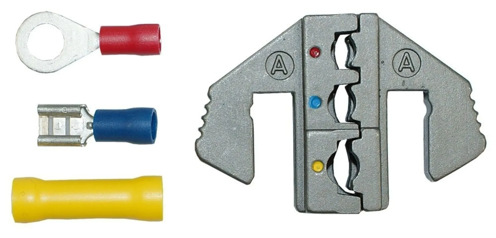 Rätschen-Presszange Set mit 5 Pressformen