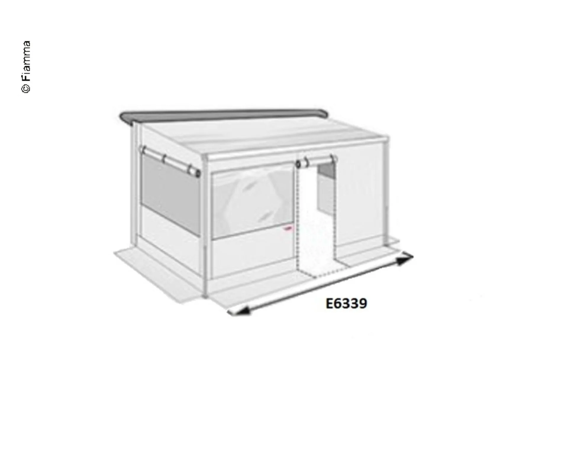 Privacy Room Caravanstore Light 1.0 - Paroi frontale 360