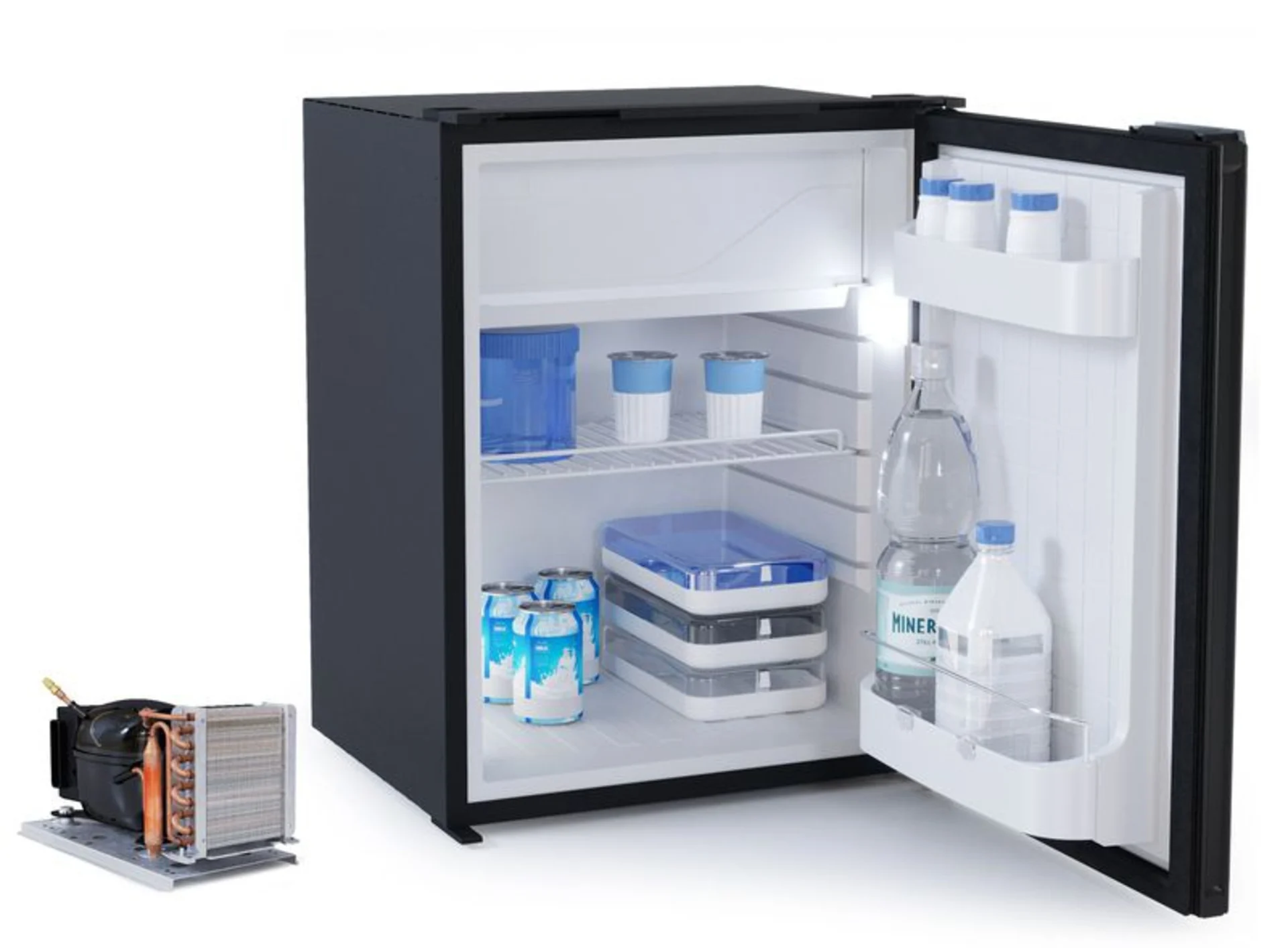 Vitrifrigo Kompressor-Kühlschrank - Grau, 75 Liter