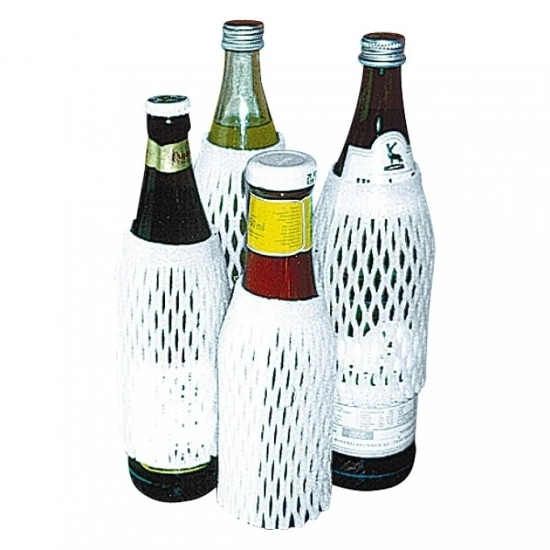 Froli protection pour verre et porcelaine 6 pièces blanc