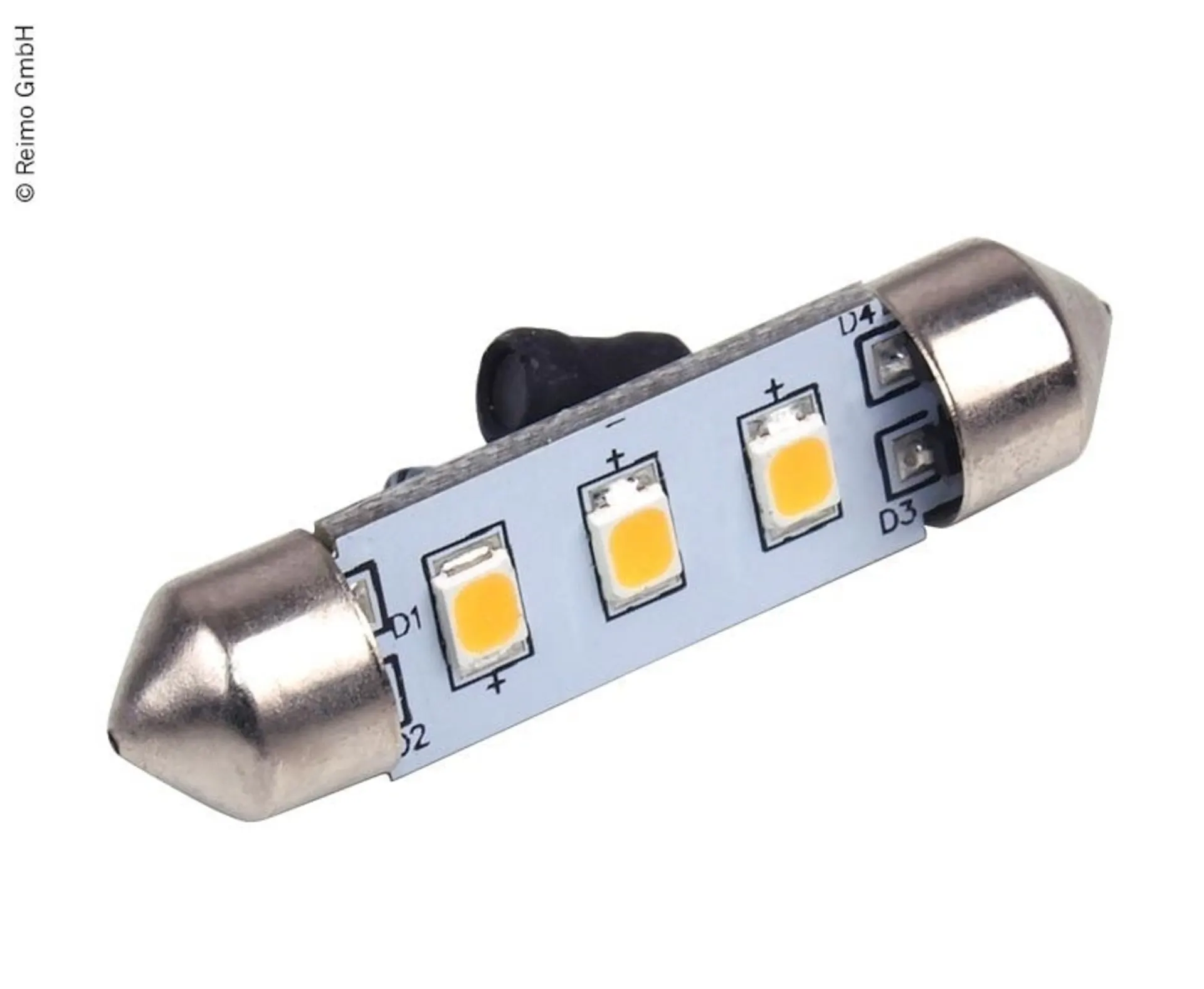 LED Soffitte, 0,6W, 50 Lumen, 3 warmweisse SMD