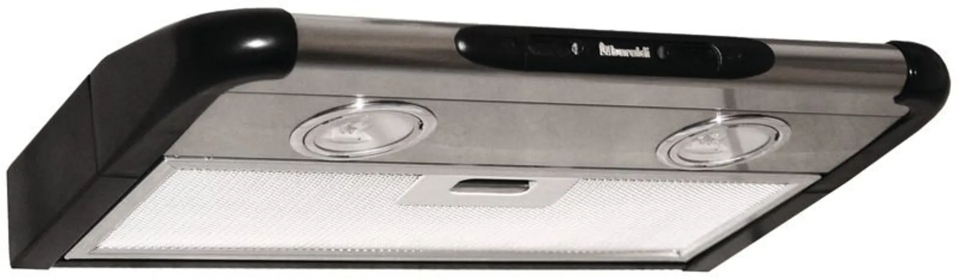 Swing Flat Hotte aspirante, noir/argent, 12V, largeur 40cm avec 2 spots LED