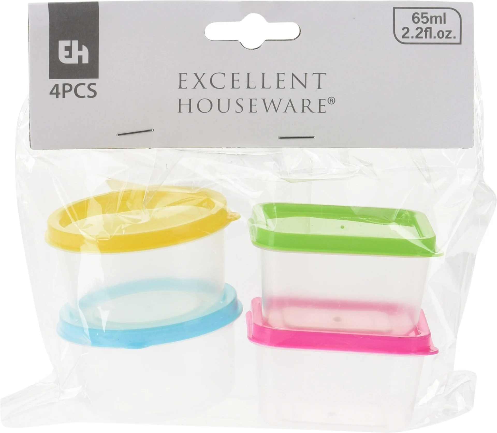 Vorratsbehälter Set 4 Stück 65 ml - 4 Farben