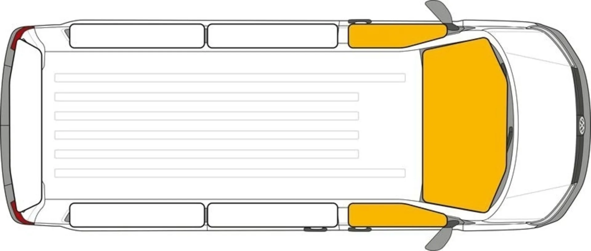Tapis thermique magnétique cabine 3 pièces, pour Renault Trafic >14/Opel Vivaro