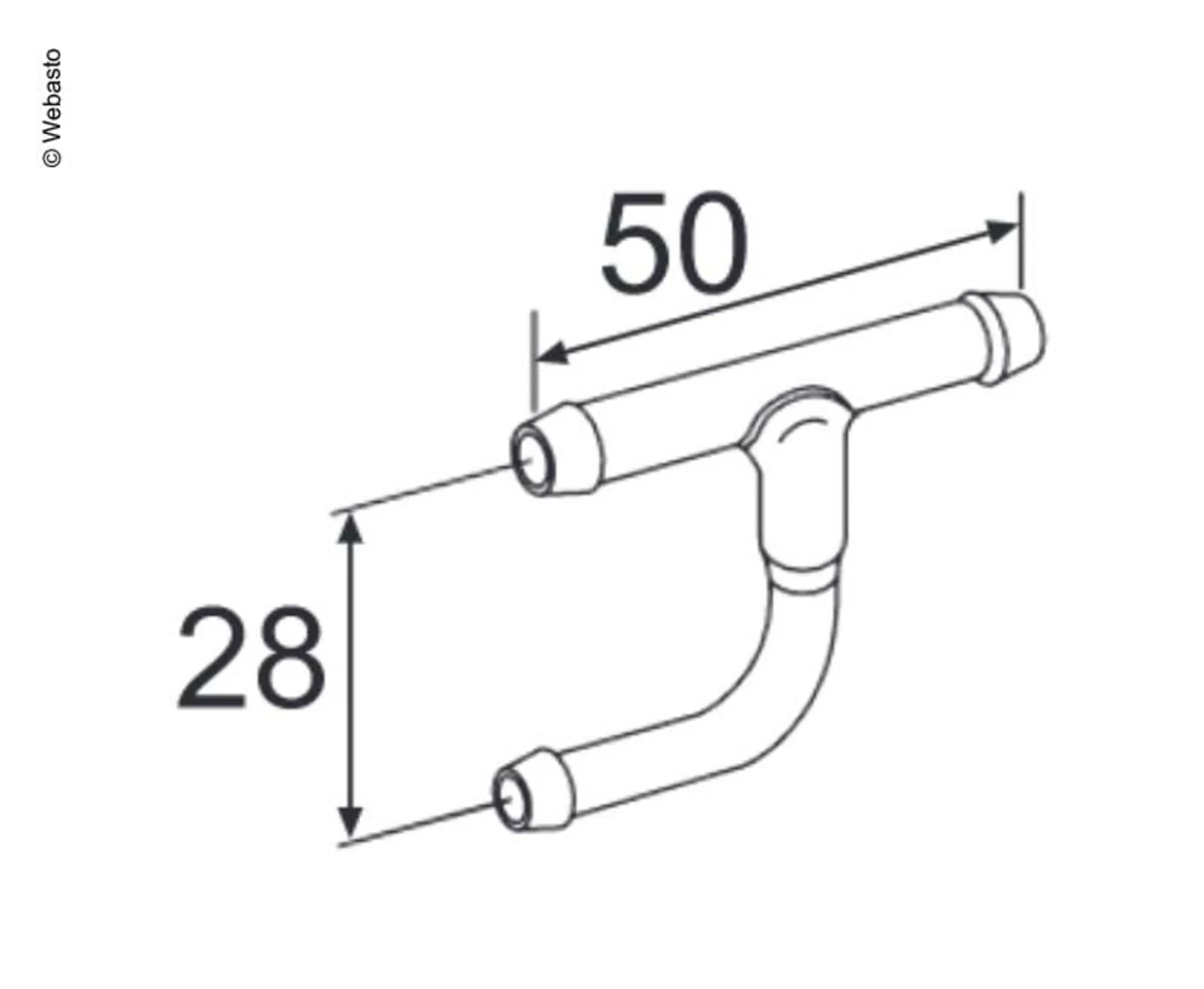 coude de 90 degrés pour les tuyaux de 90mm de diamètre