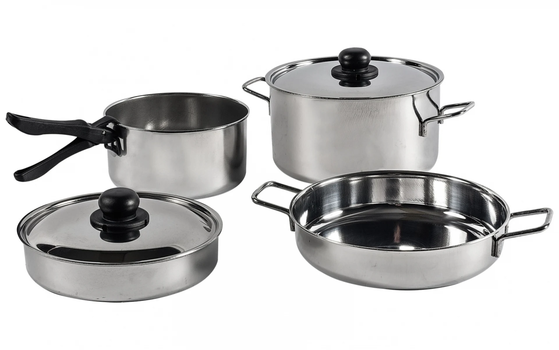 Berger Set de casseroles en acier inoxydable 7 pièces Berger Set de casseroles en acier inoxydable 7 pièces