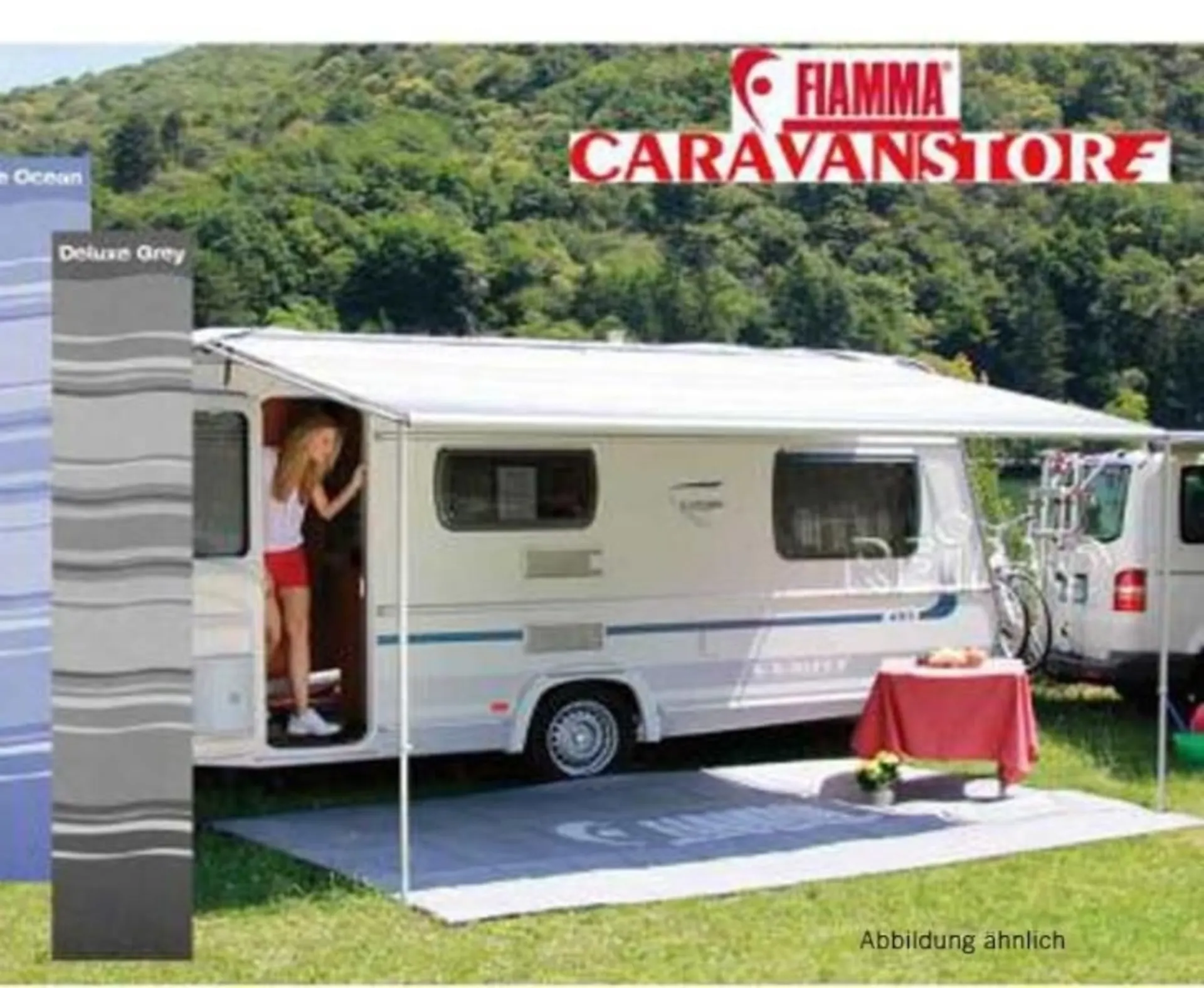 Fiamma Caravanstore Zip 280 Deluxe Grey Markise - Tuchbreite 254 cm