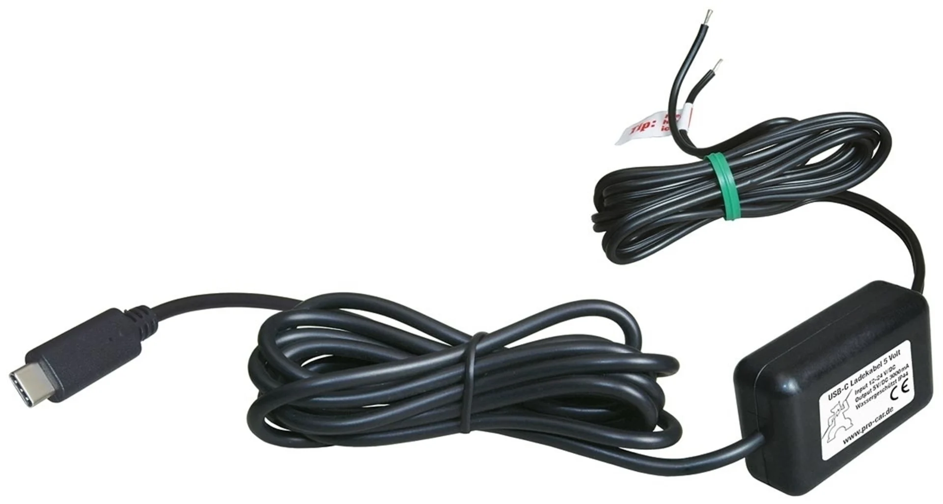 Pro Car Ladekabel zu USB-C 12 / 24 V Pro Car Ladekabel zu USB-C 12 / 24 V