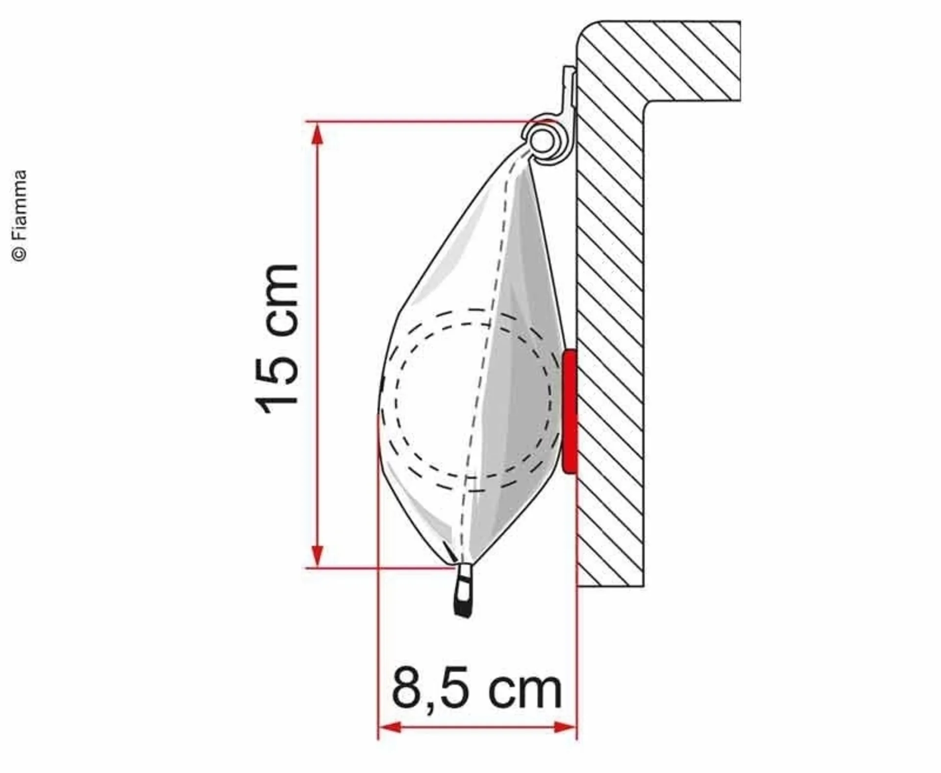 Wohnwagenmarkise mit Vorzelt - Fiamma CaravanStore Zip 2.80m