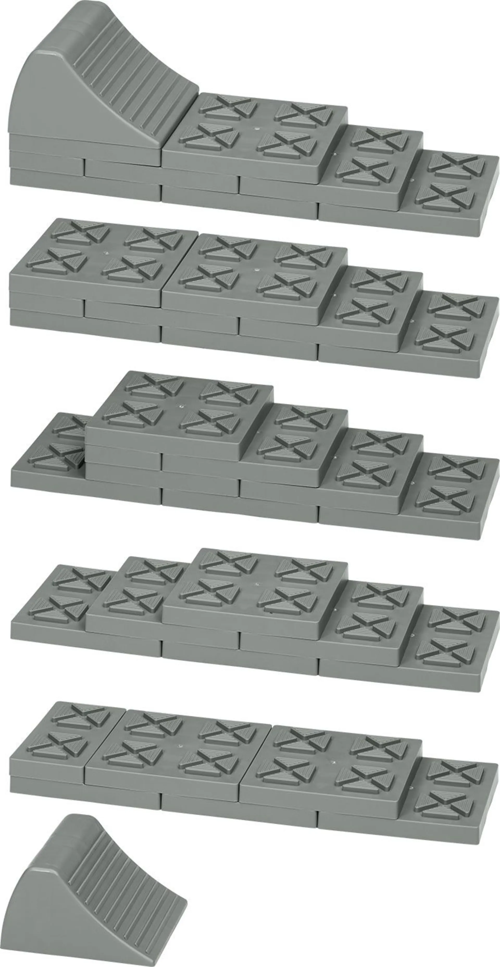 Berger Brick Leveler Modulares Ausgleichskeil Set 10 teilig