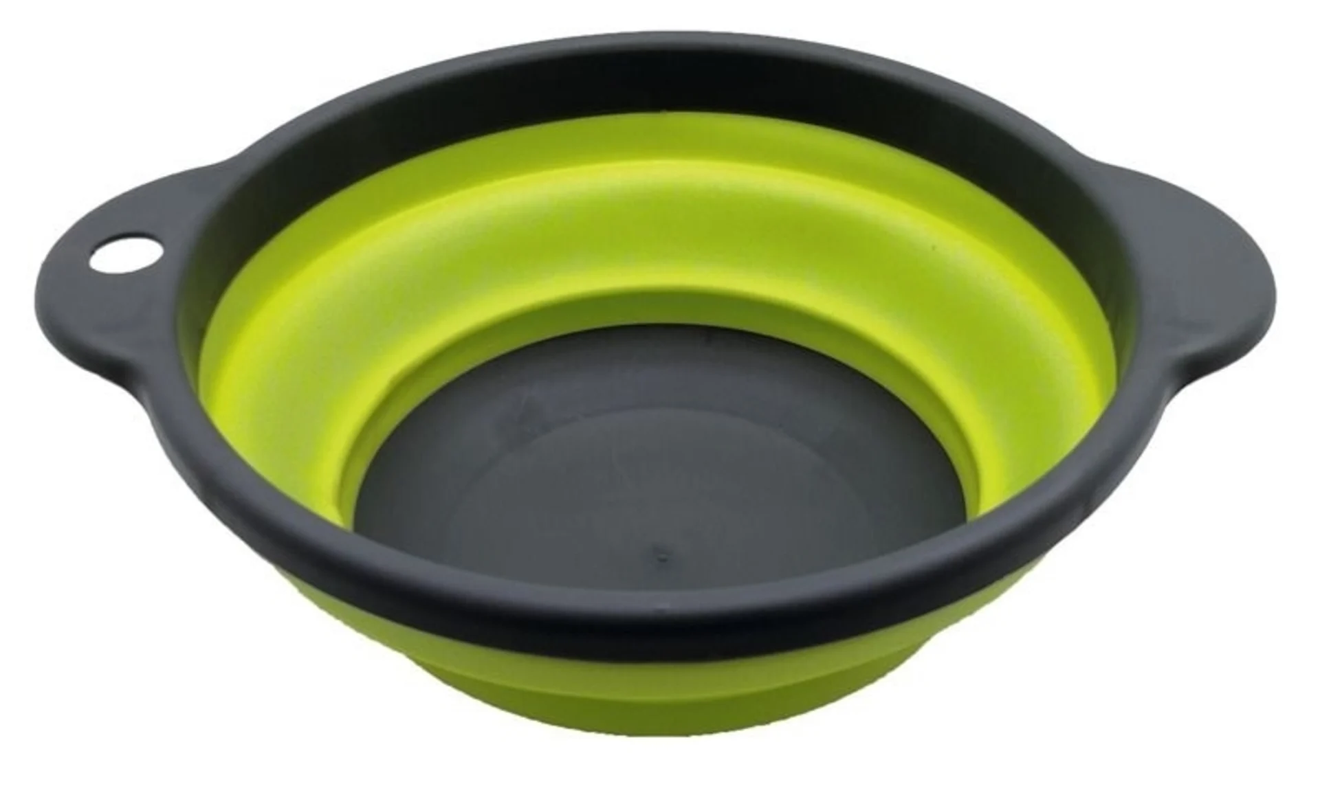 Camp4 Bol pliable en gris/lime, diamètre 20cm, hauteur 3.5/9cm