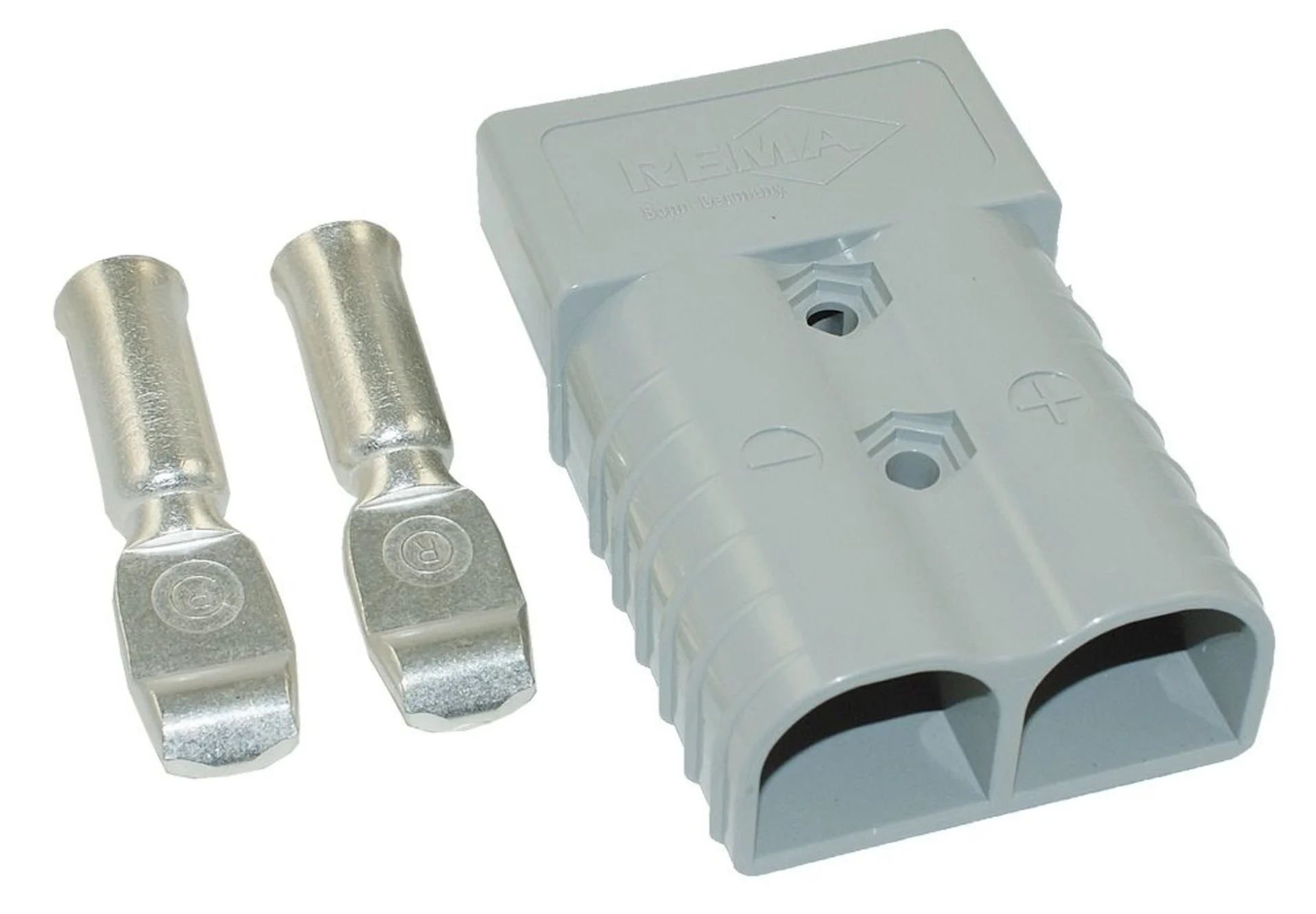 1 Stk. Stecker REMA 2-pol 70 mm2 grau 2-pol / 70 mm2 / 350 A / 10.5 x 7cm
