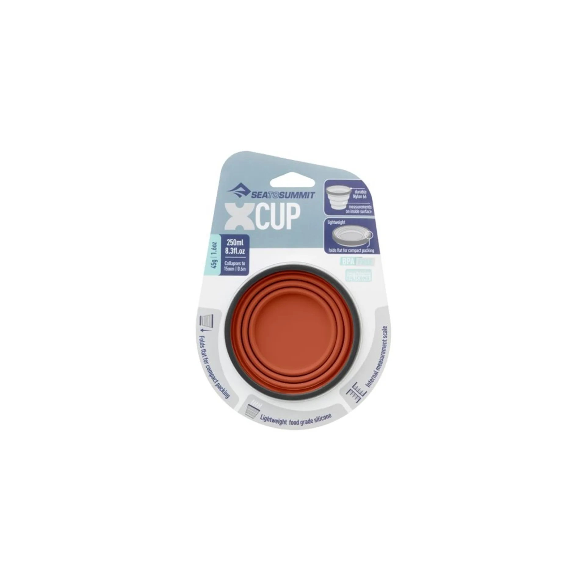Sea to Summit X-Cup faltbarer Becher 250 ml Rust
