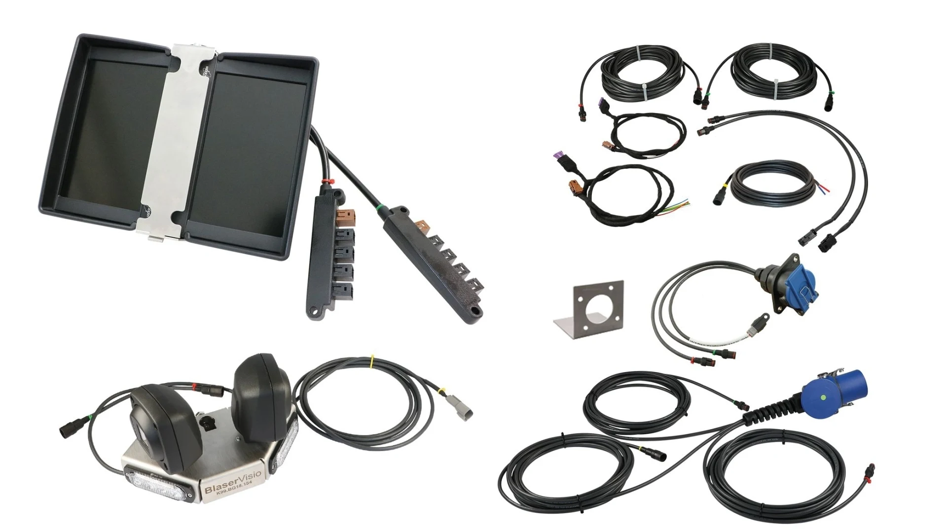 QVK Starterkit Doppelmonitor & Kamera-Set Multicam Kamerasystem