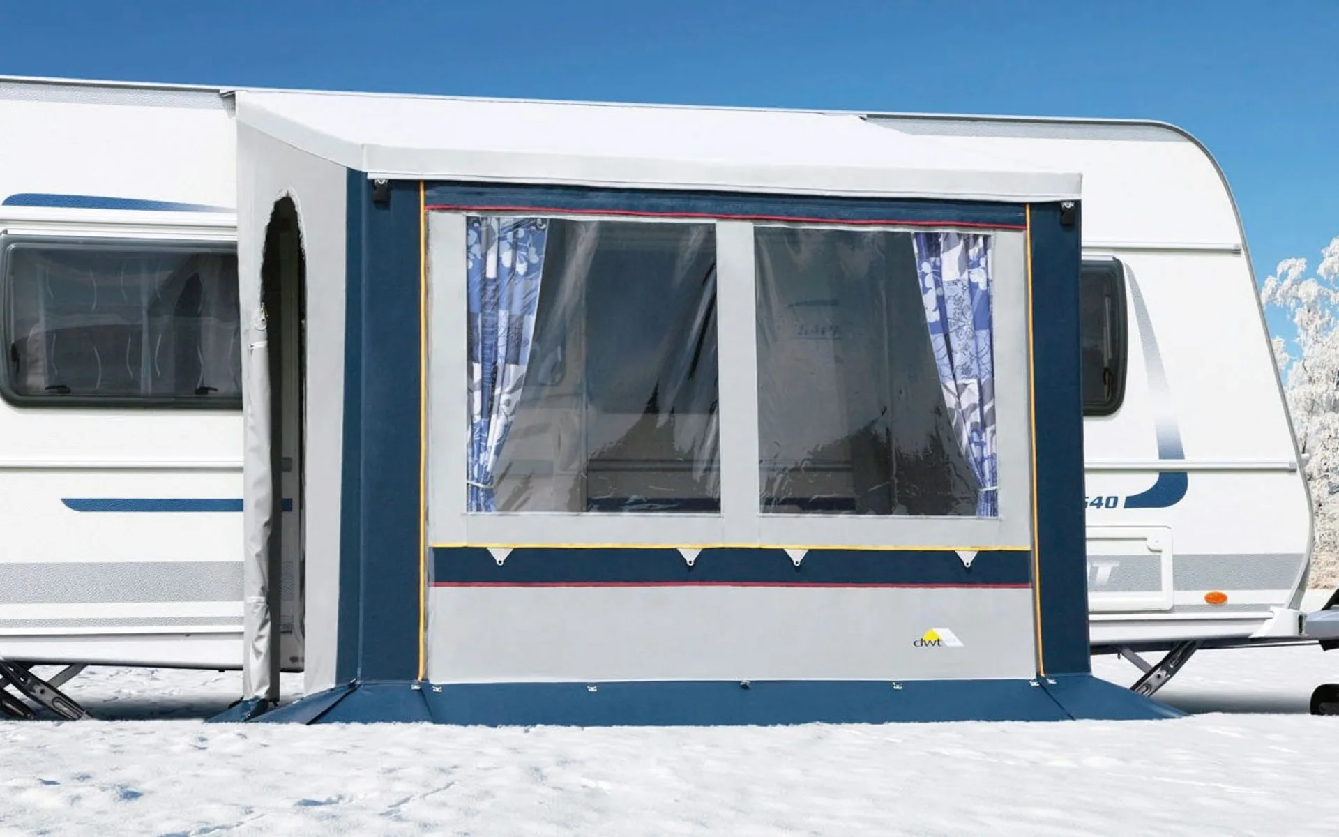 DWT Cortina II Auvent toutes saisons bleu 200 x 150 cm