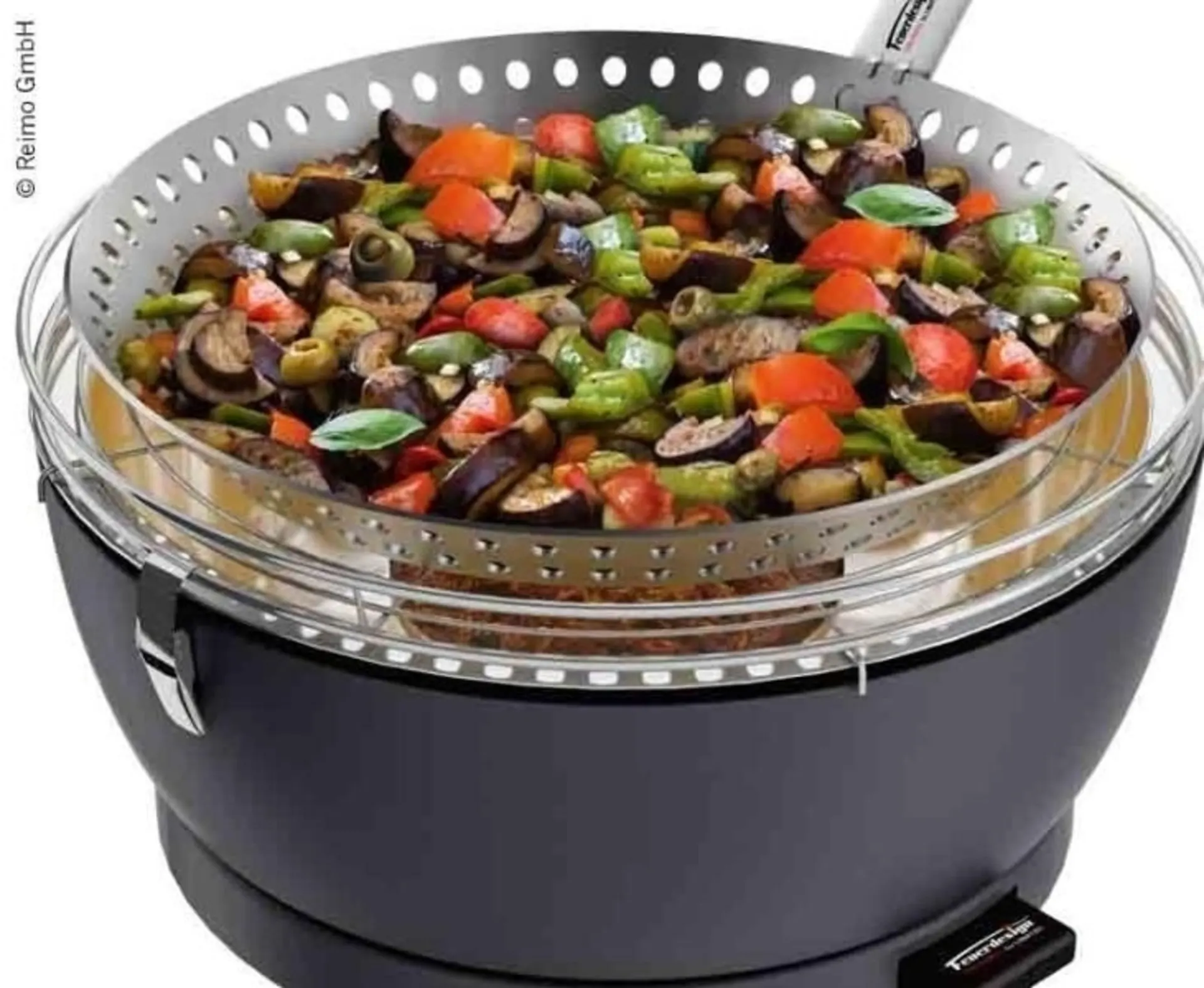 Gemüse Grillpfanne Ø 25/30,5cm, Edelstahl