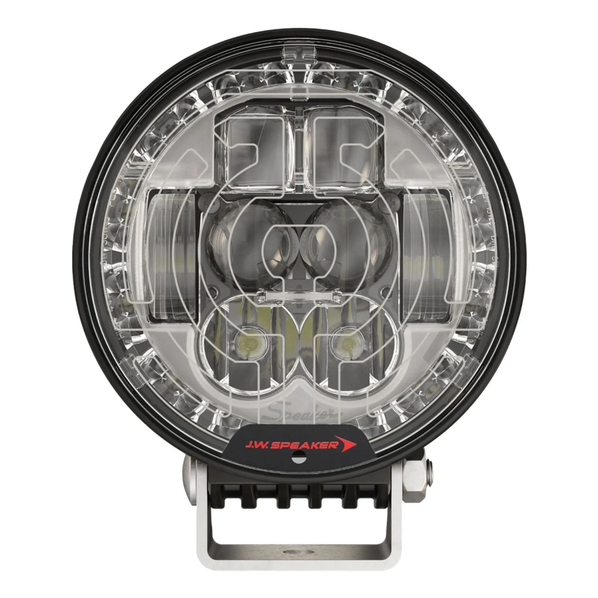JW Speaker 8633 Evo : kit de phares principaux à LED 5,75 pouces, ø 146 x 51 mm, noir, 12/24 V, homologué E, IP67, kit de 2 pièces, avec chauffage JW Speaker 8633 Evo : kit de phares principaux à LED 5,75 pouces, ø 146 x 51 mm, noir, 12/24 V, homologué E, IP67, kit de 2 pièces, avec chauffage