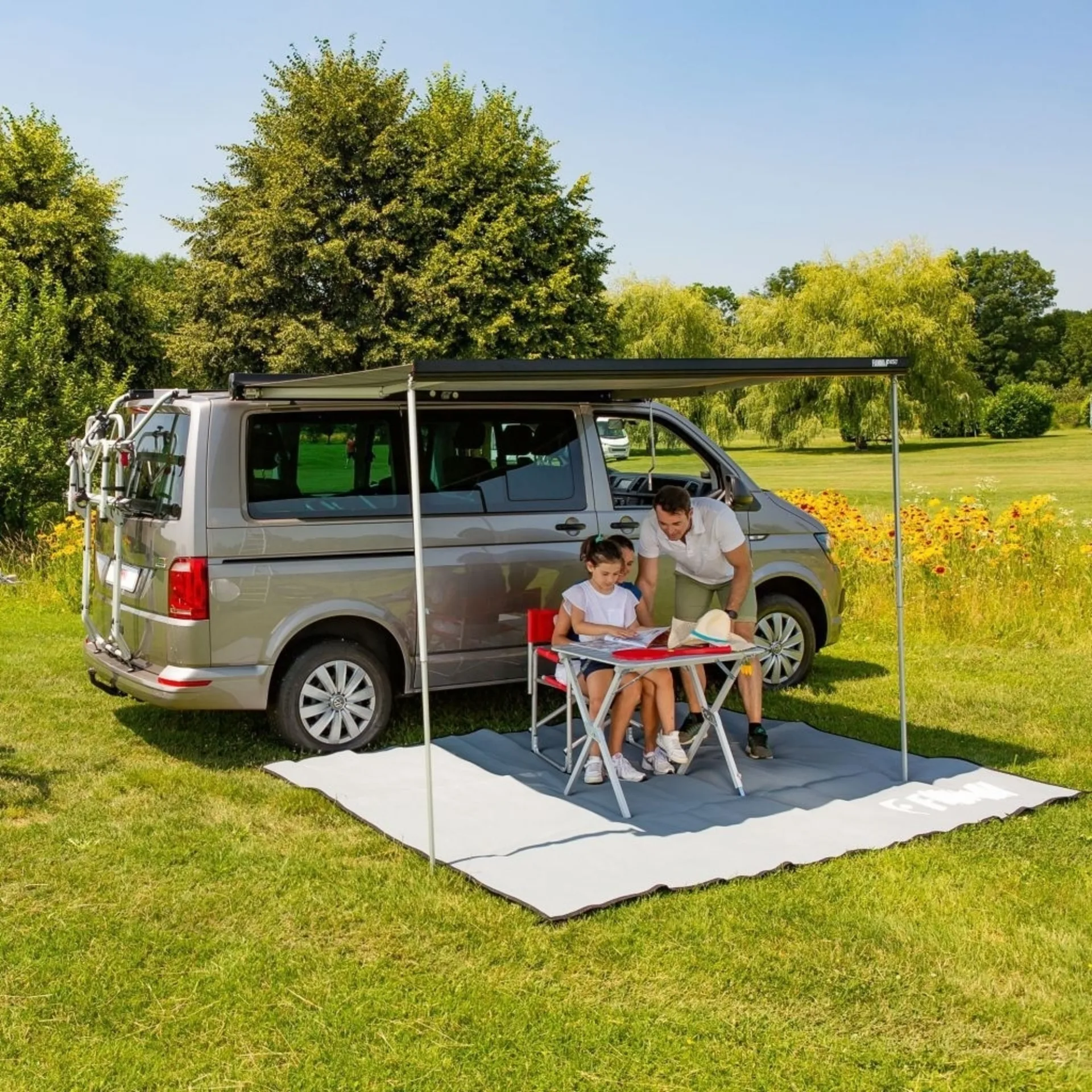 Fiamma F45s 260 Store pour VW T5/T6 California Royal Grey / Polar White 260 cm