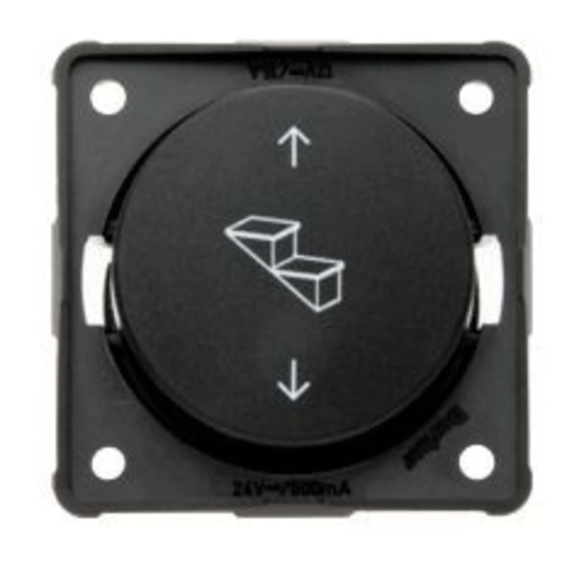 Bouton-poussoir inverseur de pôle escalier anthracite, emballage libre service