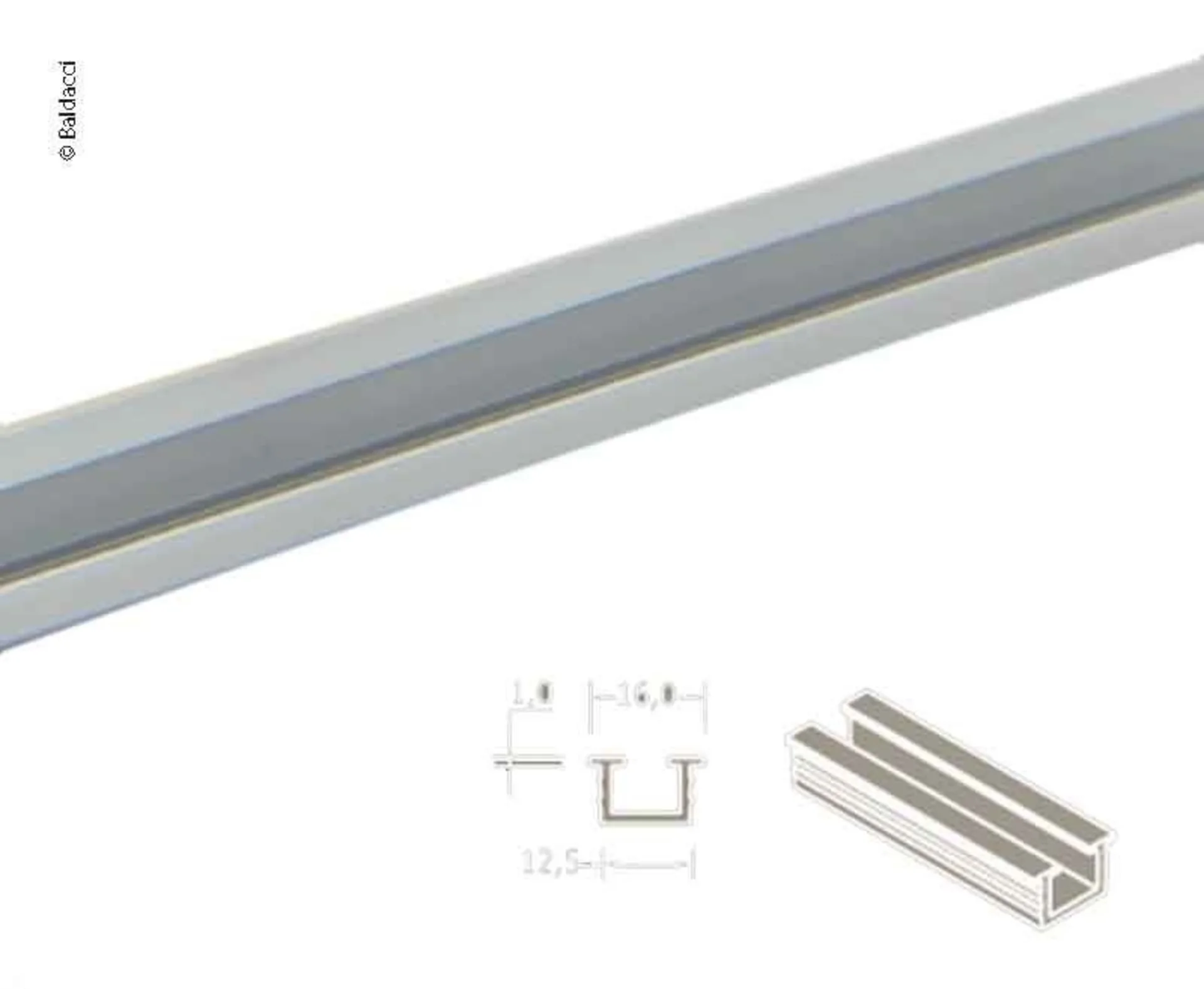 Aluminiumprofil 902, 1 Meter