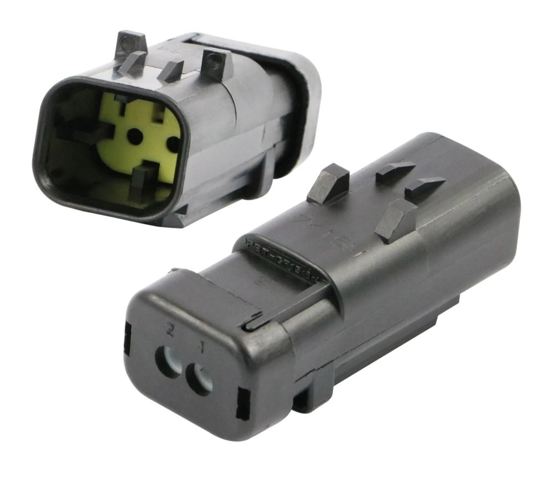 AMPSeal 16 - Stiftgehäuse 2-pol. Key C gelb