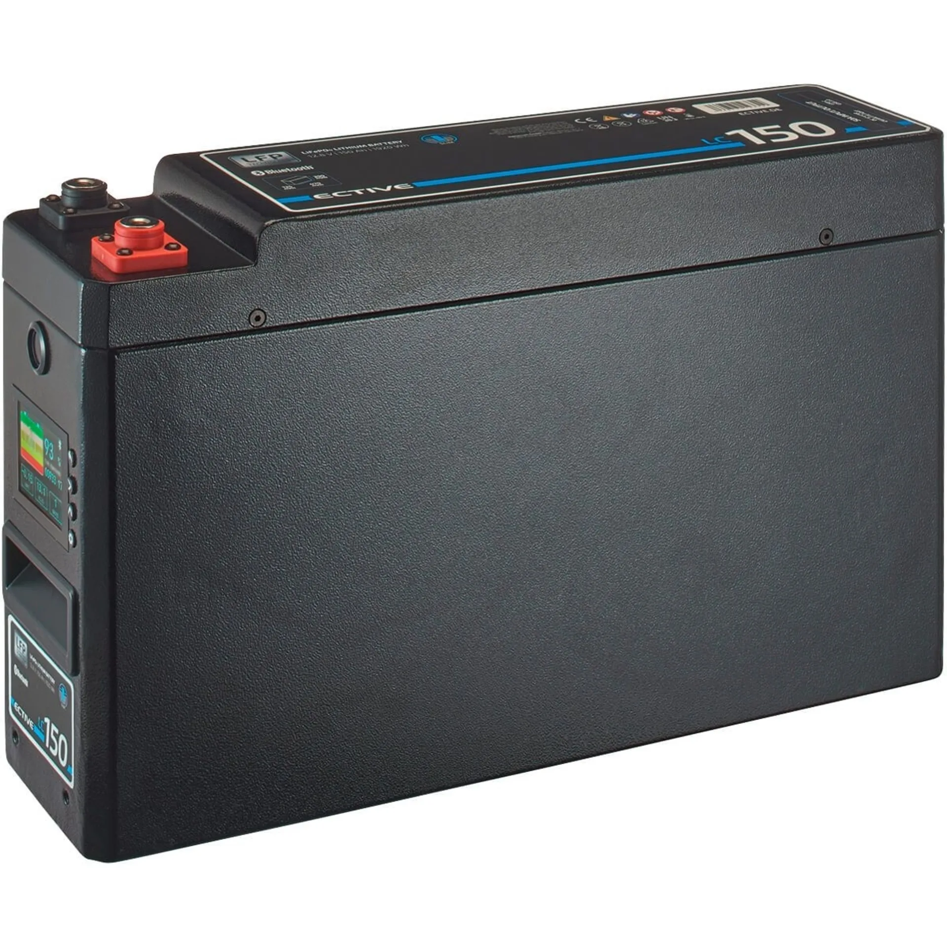 Batterie d'alimentation au lithium LiFePO4 ECTIVE LC 150 SLIM BT 12 V, 150 Ah