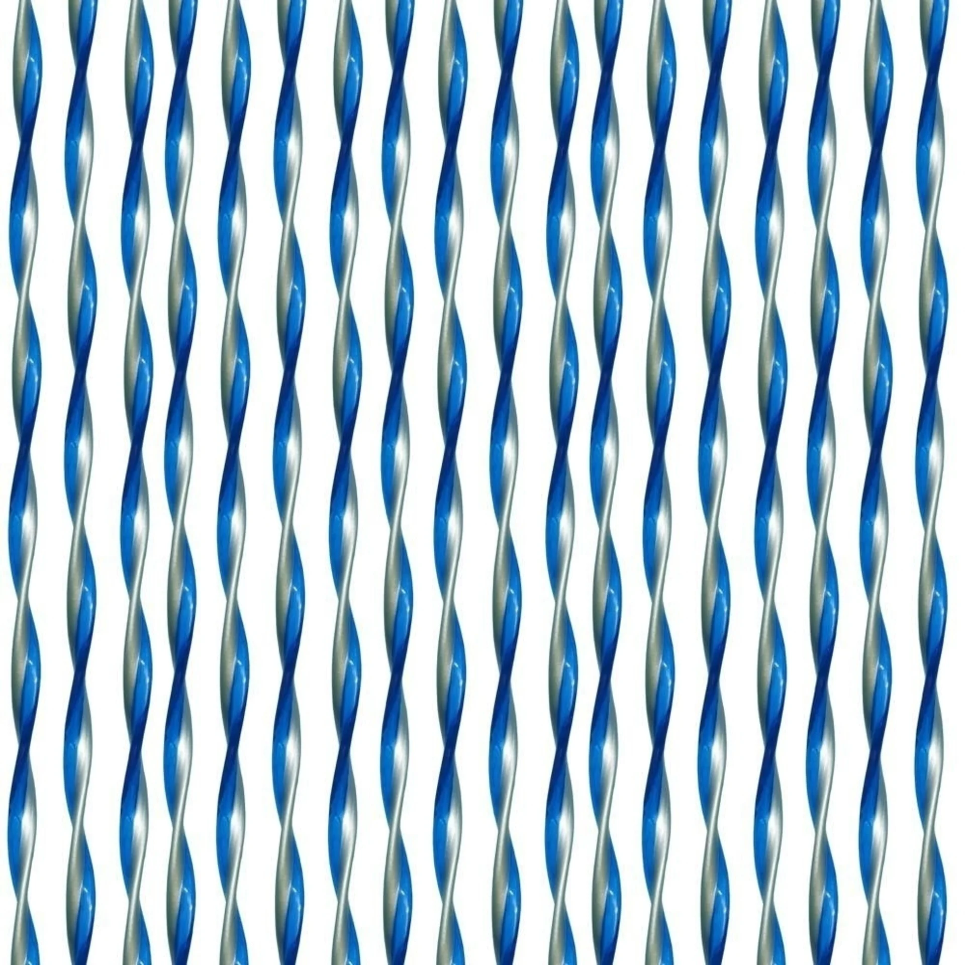 Türvorhang String 60x190 cm blau silber