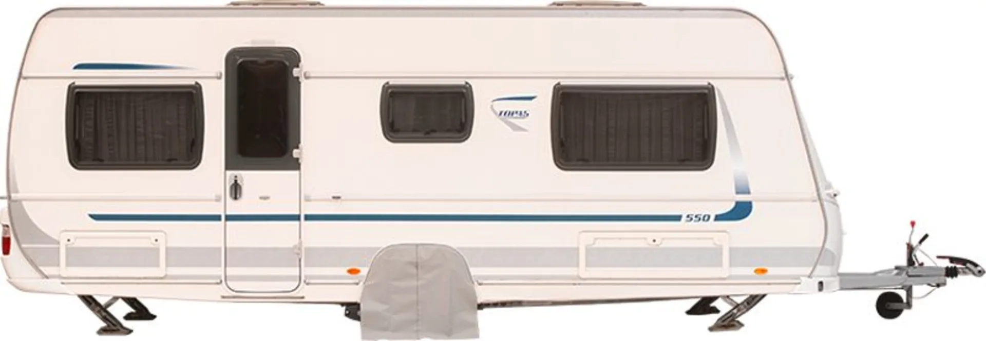 Hindermann Passformabdeckung für Radkästen Knaus ab 2010 Südwind / Nordic Plus hellgrau Tandem-Achser