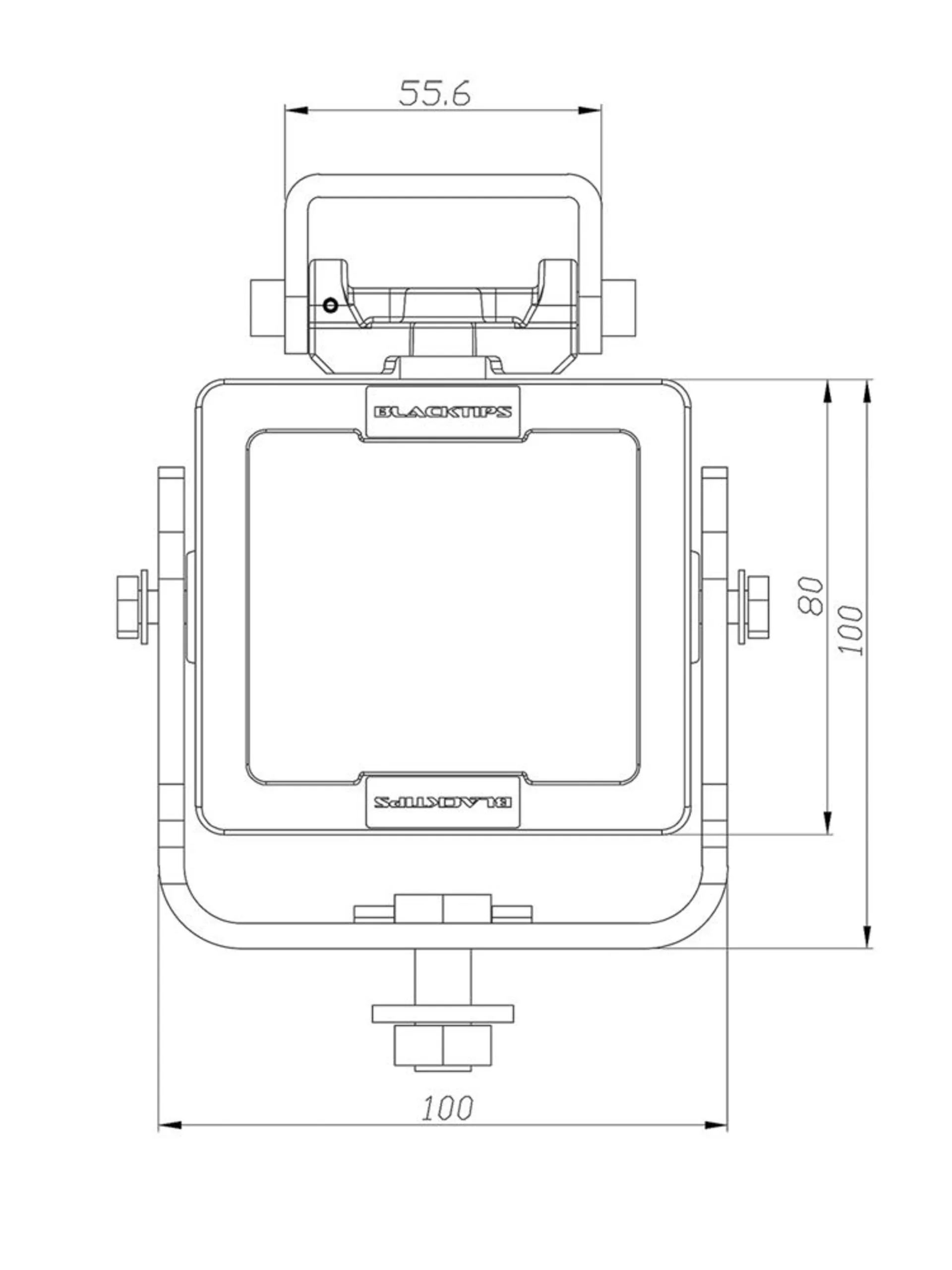 Blacktip 5 - LED-Arbeitsscheinw. 12/24V 90x80mm, 3’305 Lumen, IP69K, 9-32V, 35W